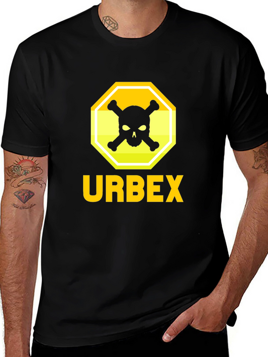 Urbex Skull & Crossbones Graphic Tee - Black