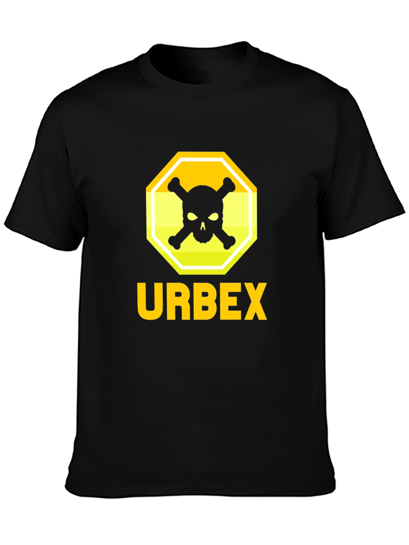 Urbex Skull & Crossbones Graphic Tee - Black