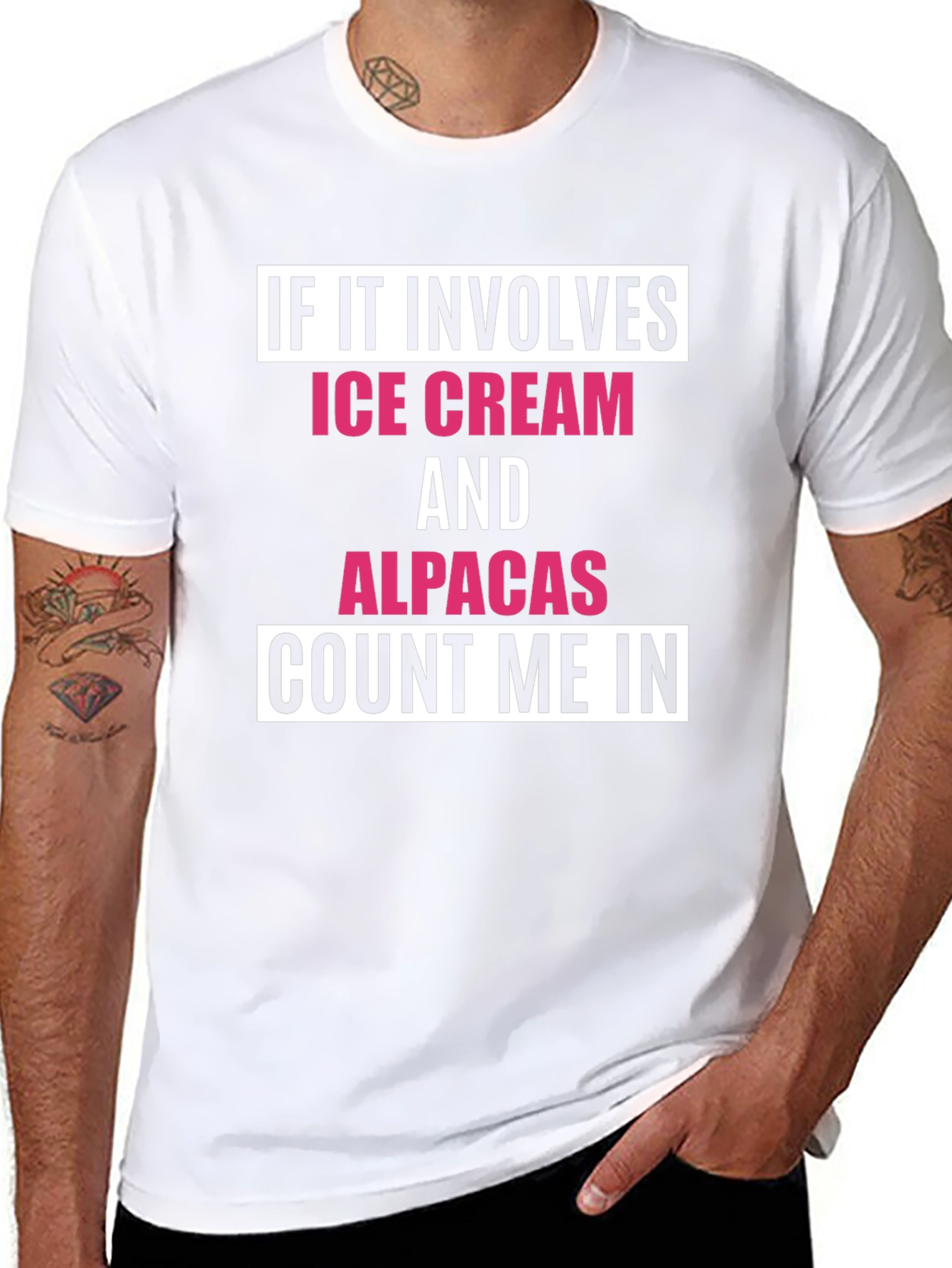 Ice Cream & Alpacas T-Shirt - Count Me In