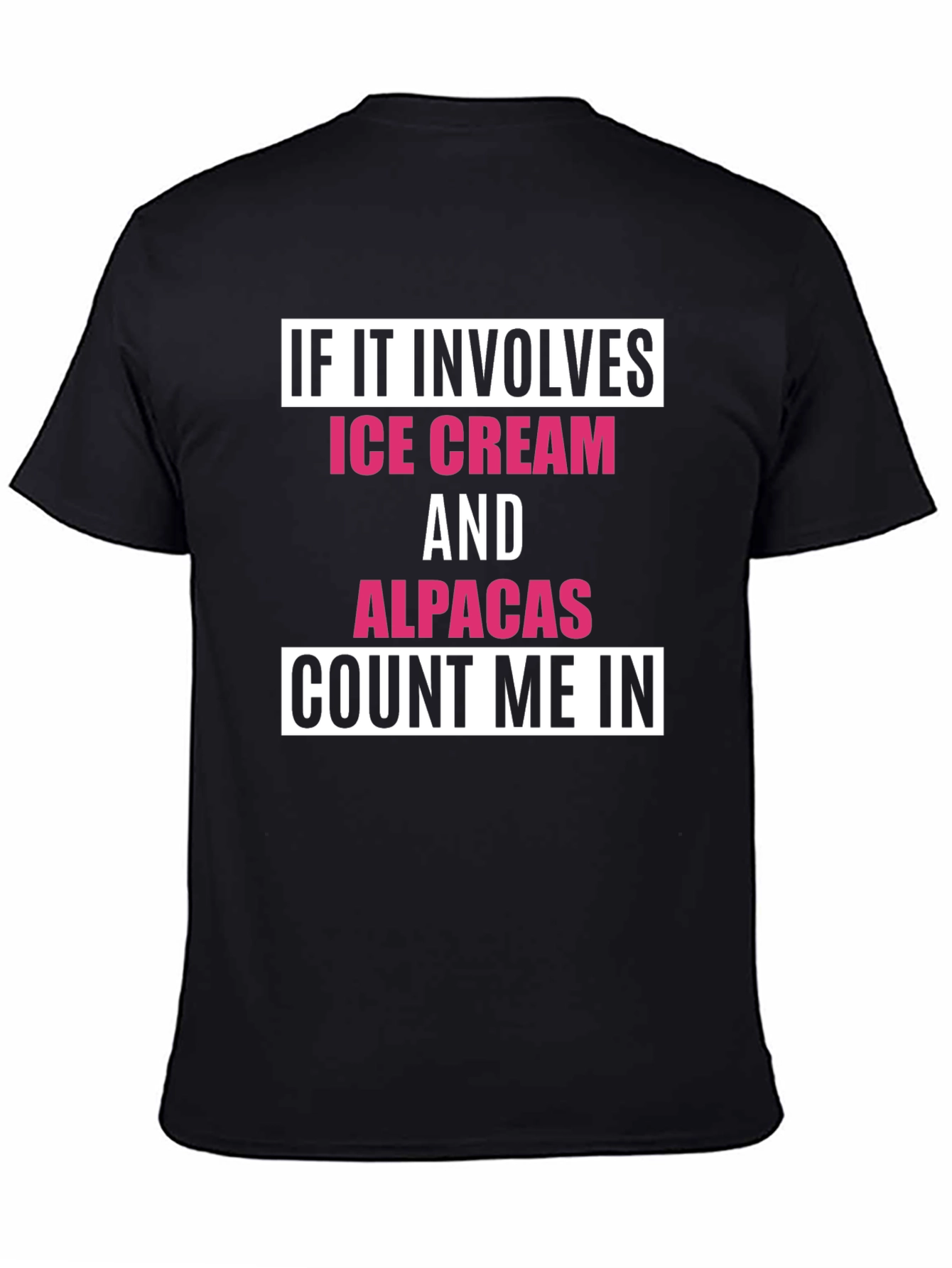Ice Cream & Alpacas T-Shirt - Count Me In