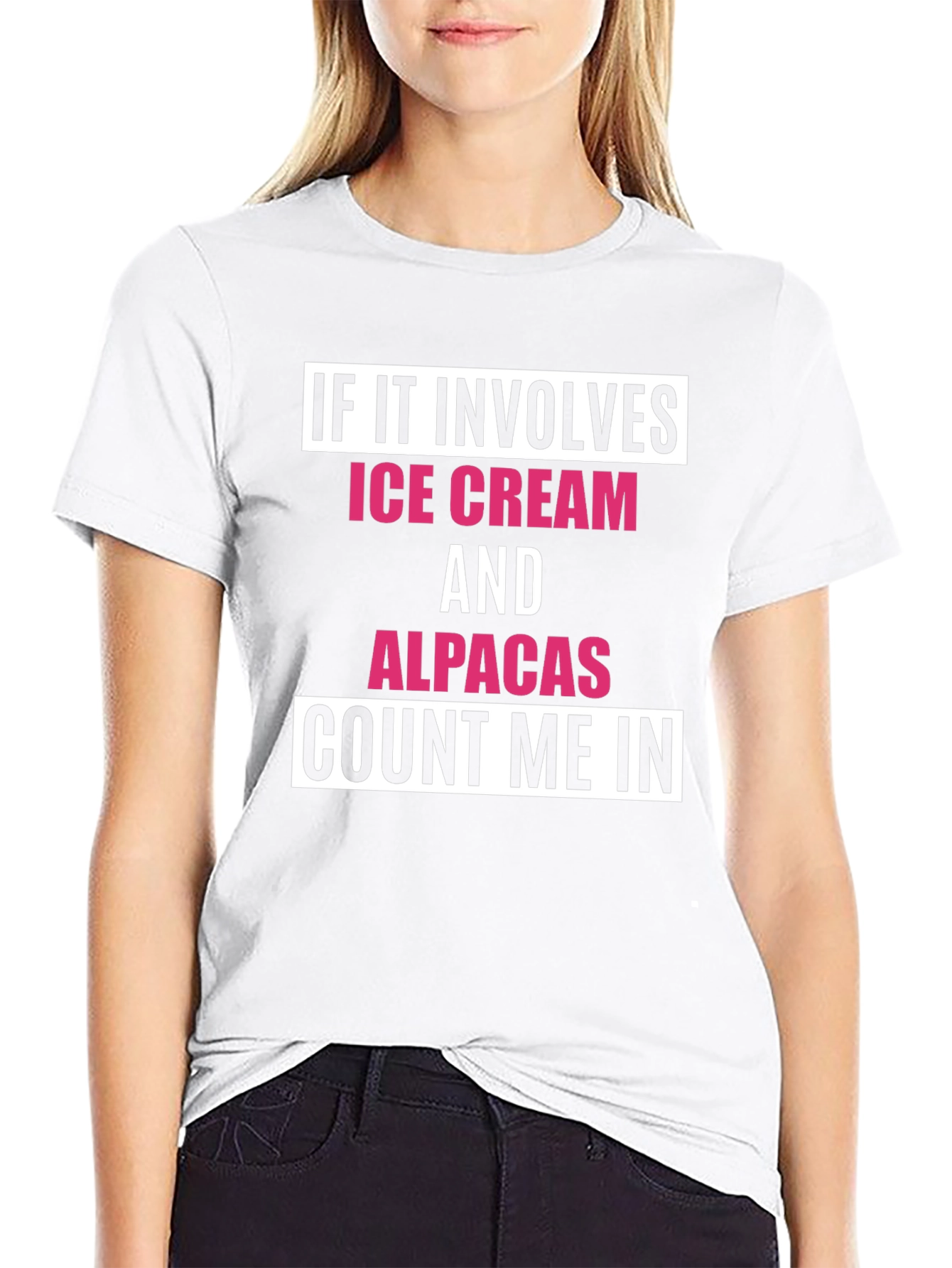 Ice Cream & Alpacas T-Shirt - Count Me In
