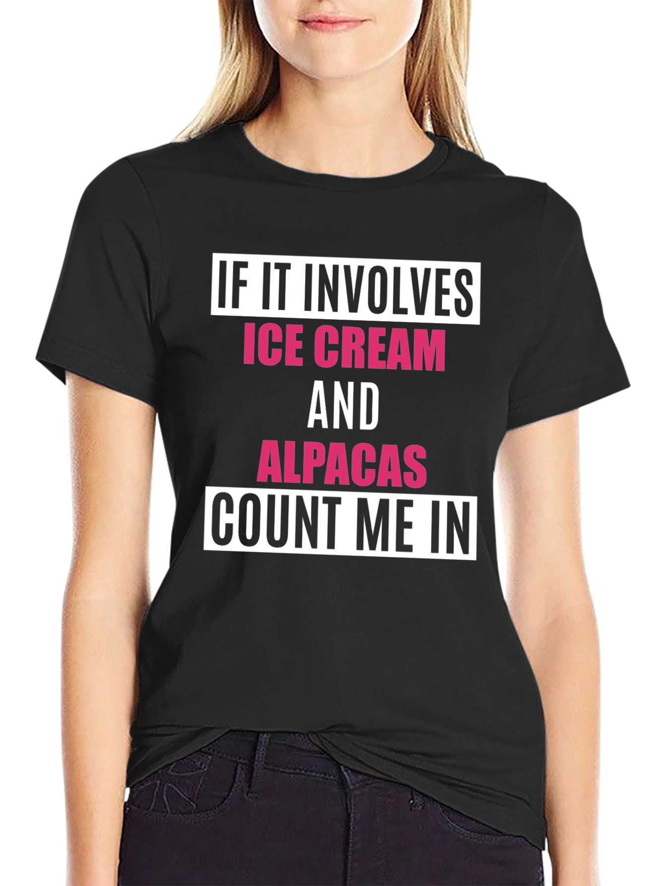 Ice Cream & Alpacas T-Shirt - Count Me In