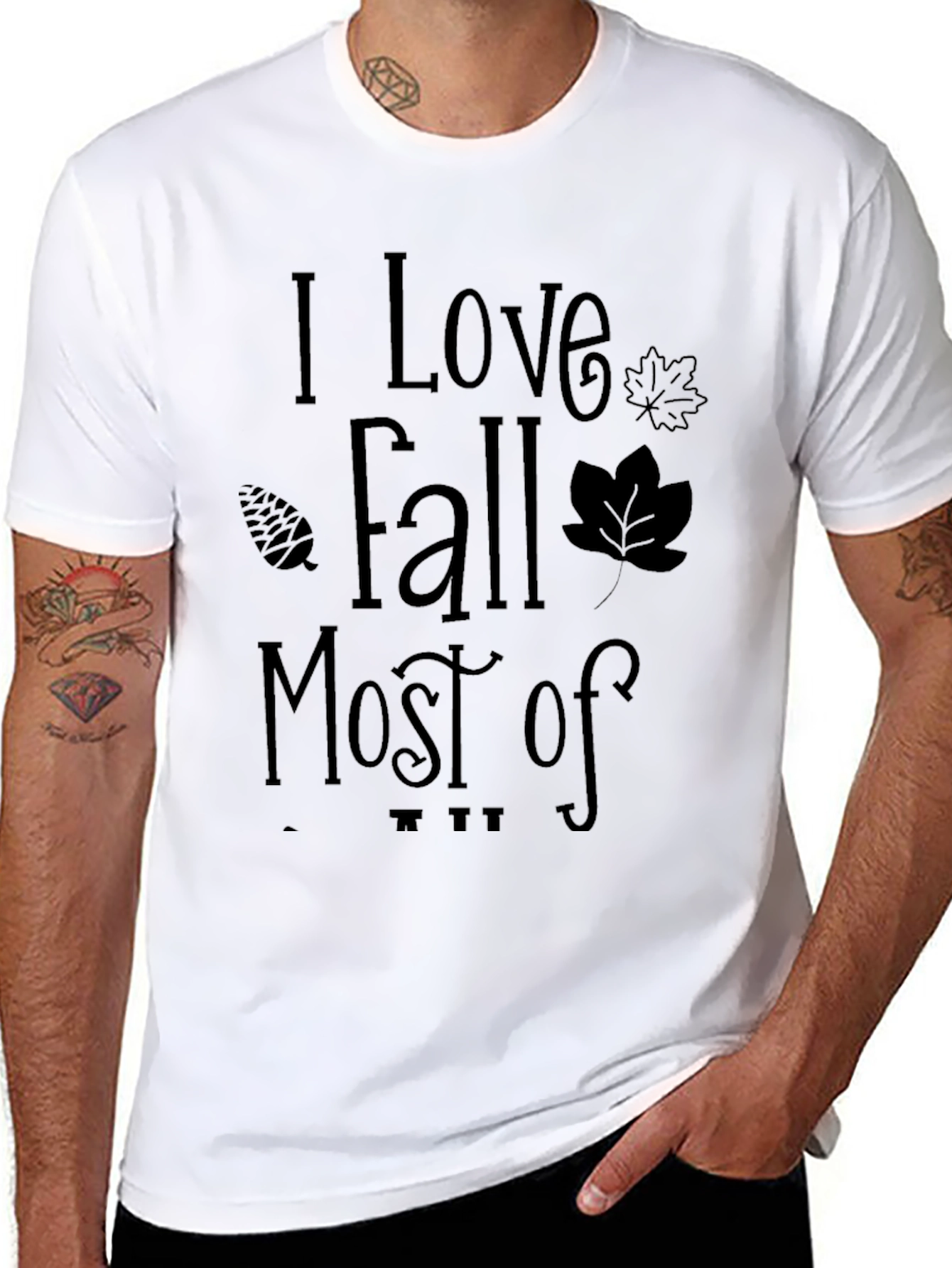 I Love Fall Most of All T-Shirt
