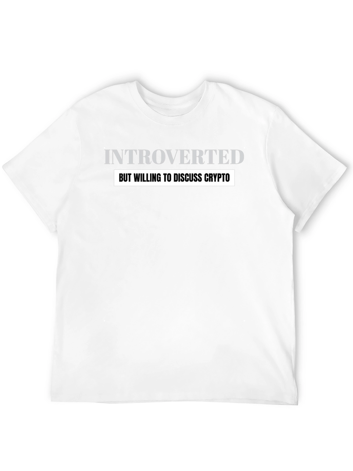 Introverted Crypto Enthusiast T-Shirt - Black