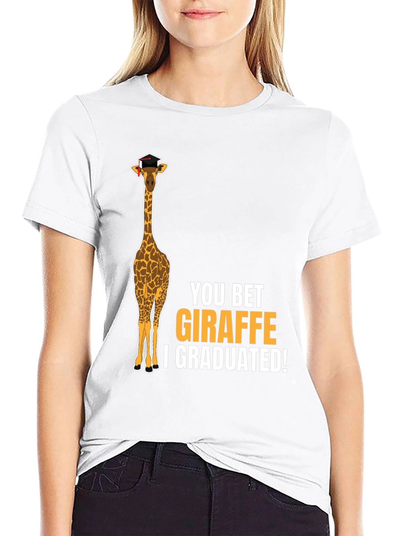 Giraffe Graduation T-Shirt - You Bet I Graduated!
