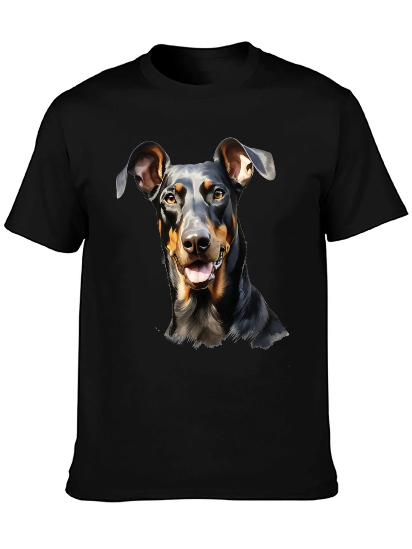Doberman Dog Graphic Print T-Shirt
