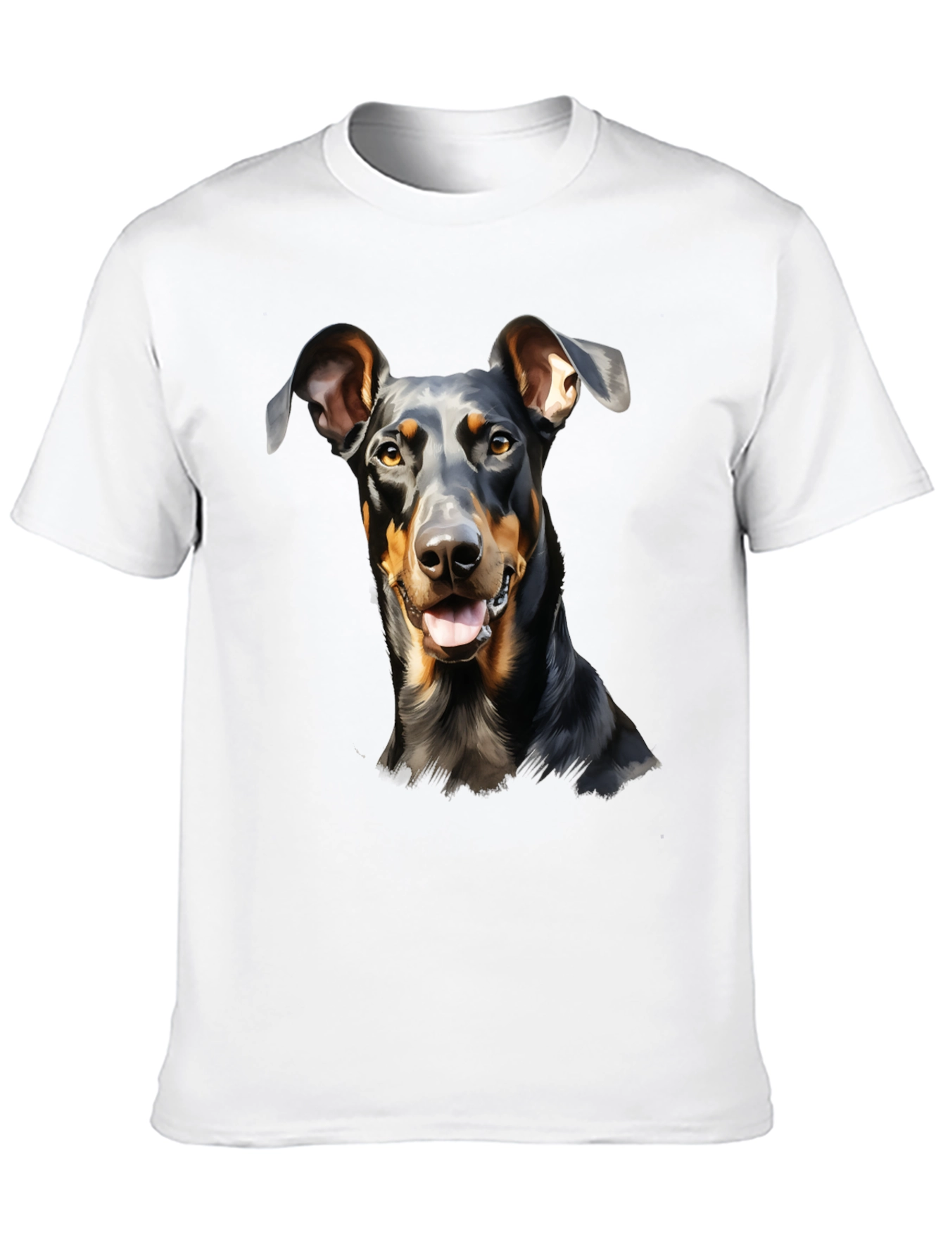 Doberman Dog Graphic Print T-Shirt