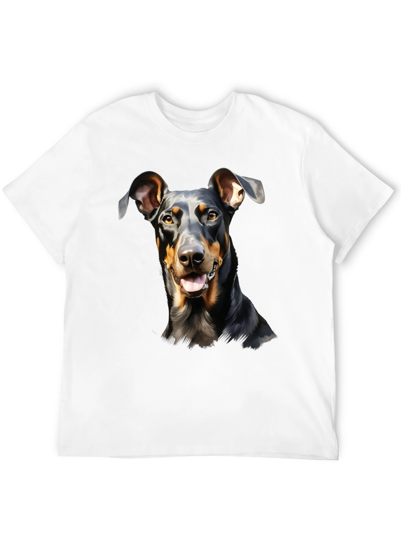 Doberman Dog Graphic Print T-Shirt