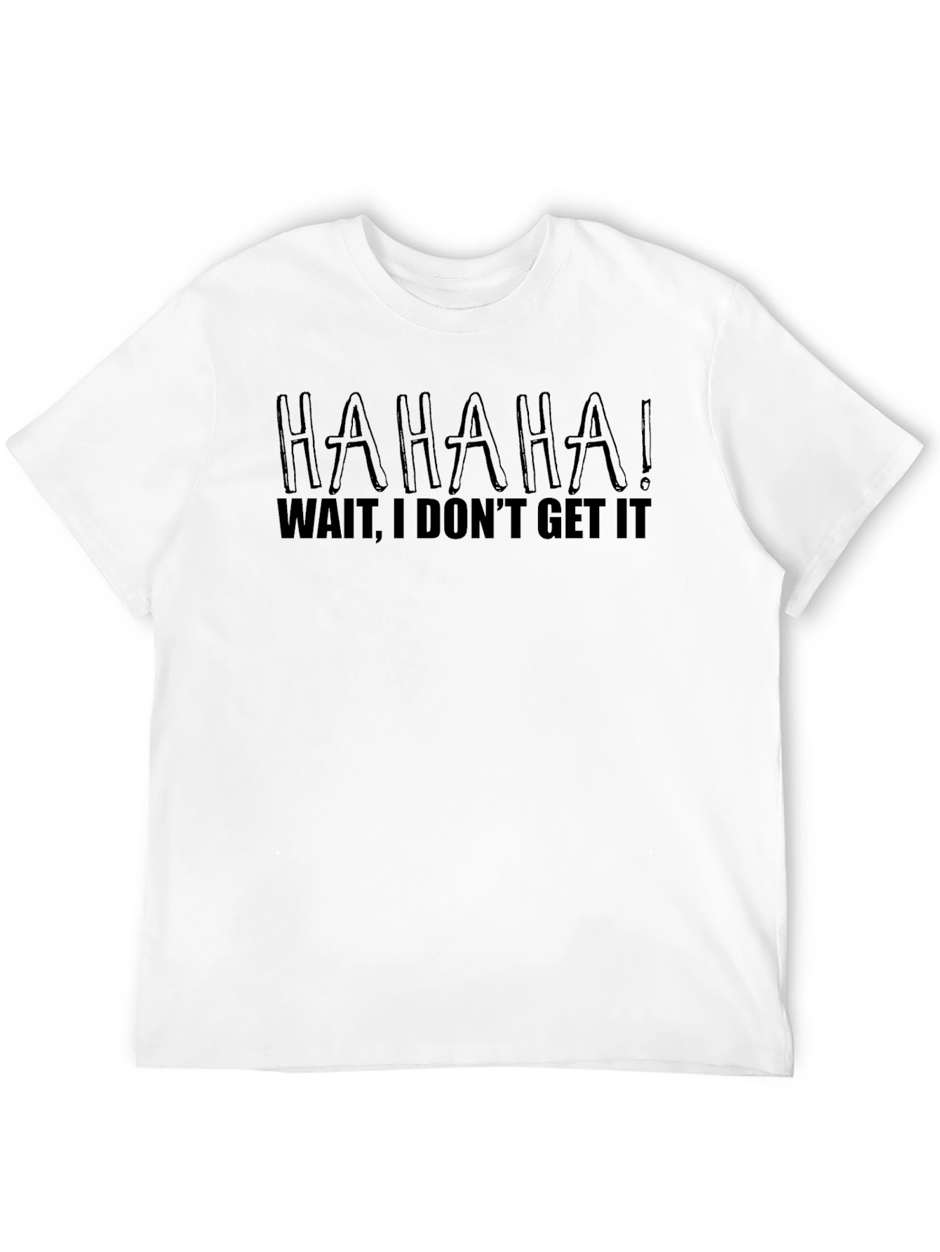 HAHAHA! Funny Graphic T-Shirt - Black