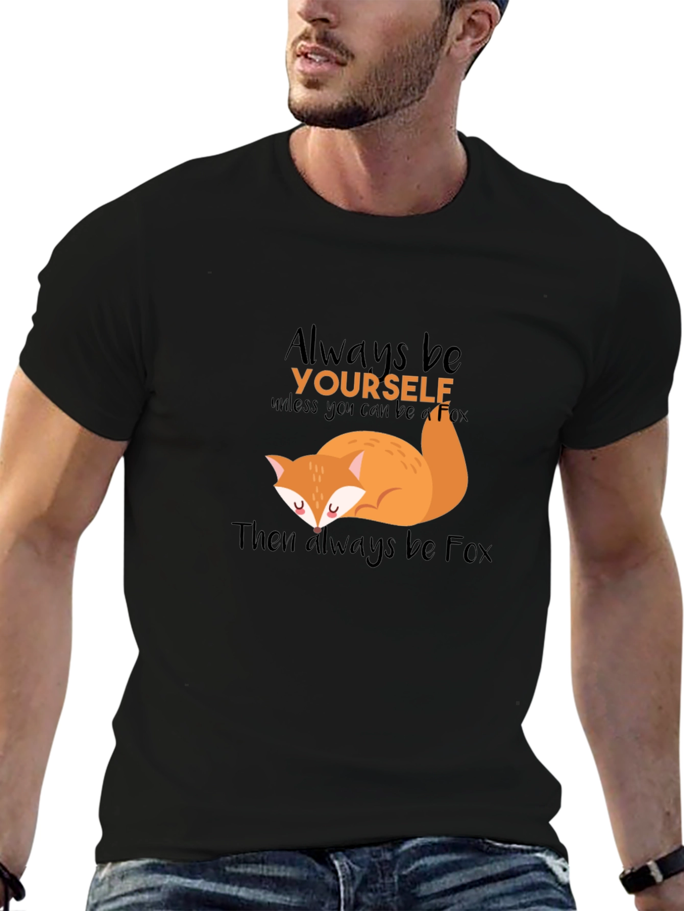 Always Be Yourself Fox Graphic T-Shirt