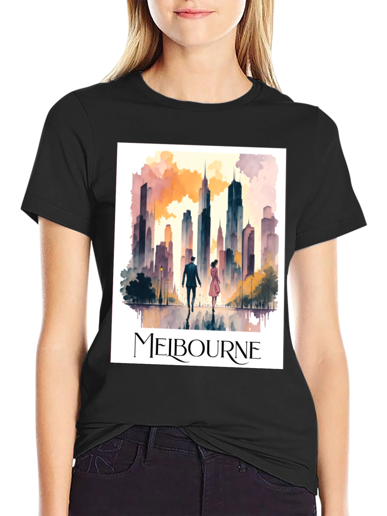 Melbourne Cityscape Graphic Tee