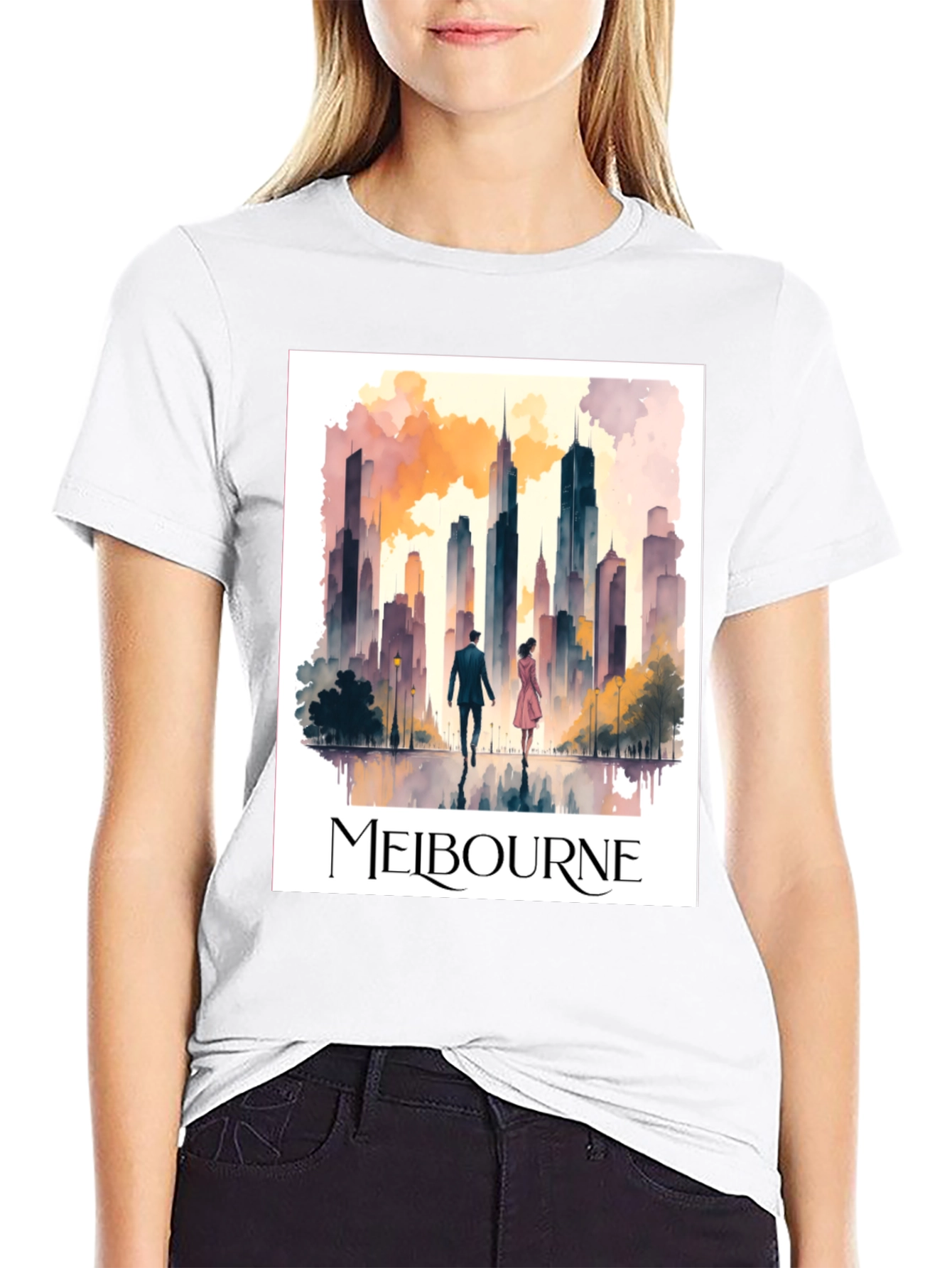 Melbourne Cityscape Graphic Tee