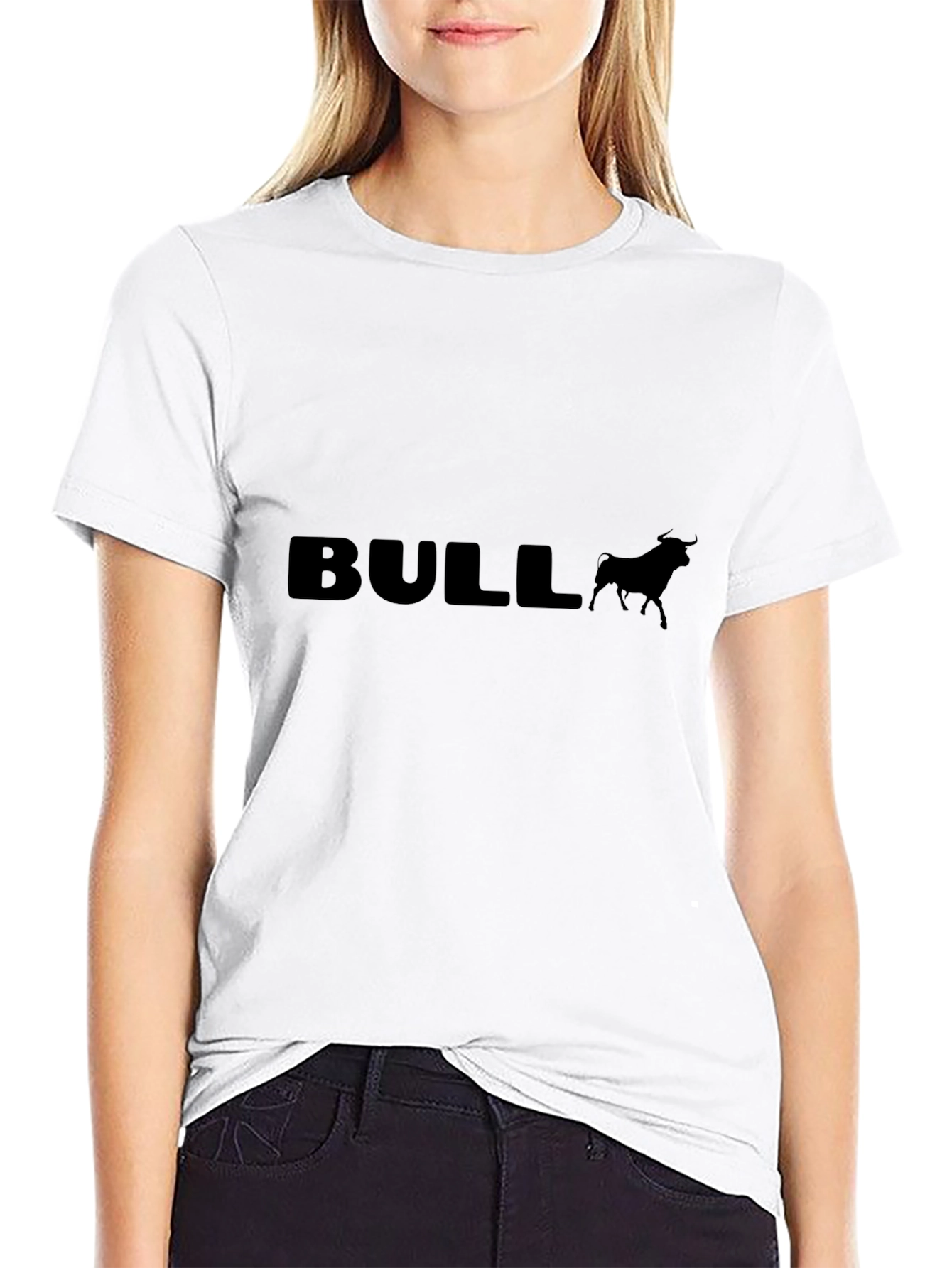 Bold Bull Graphic Tee - Black