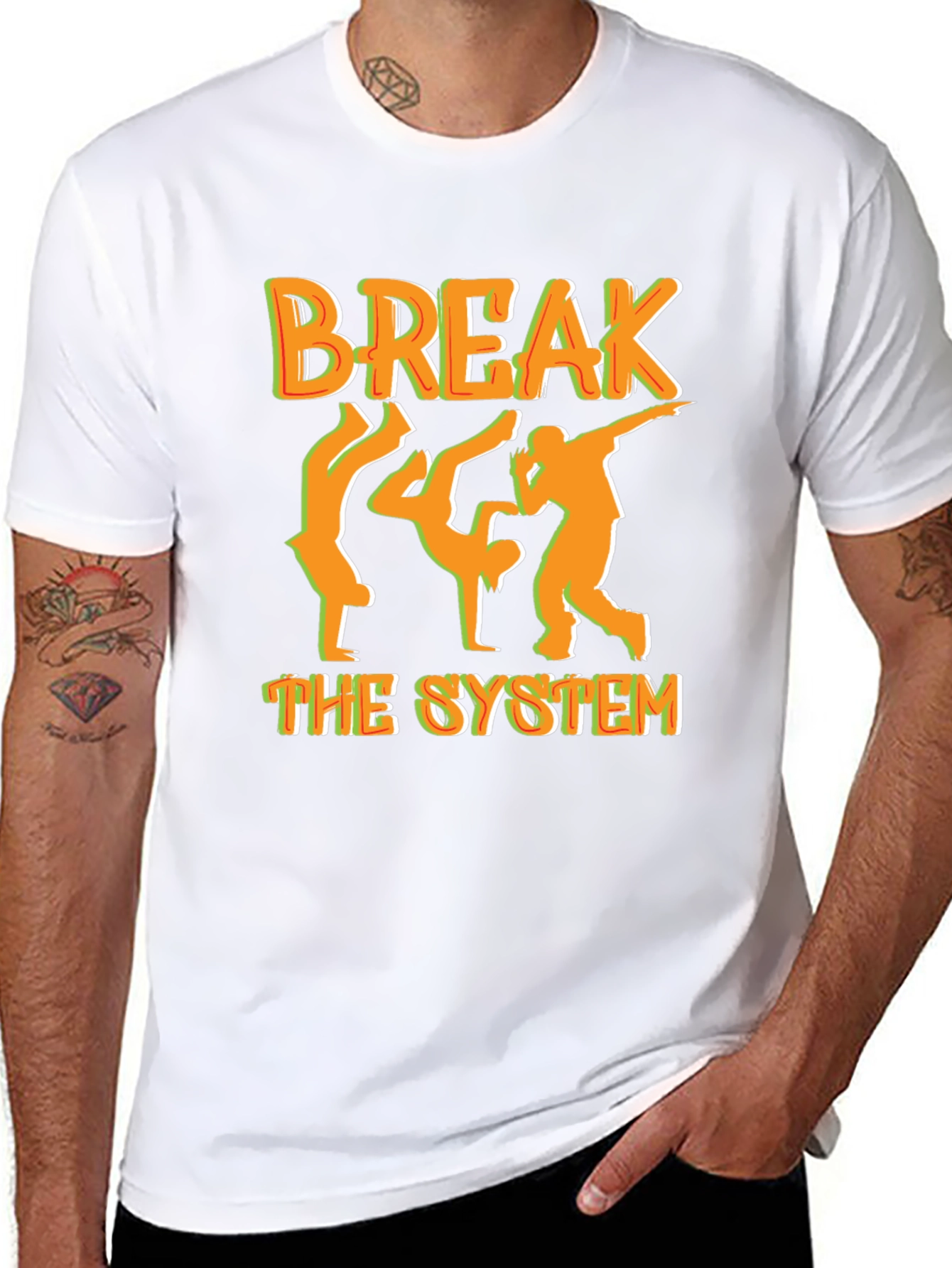 Break The System Graphic Tee - Street Dance Style