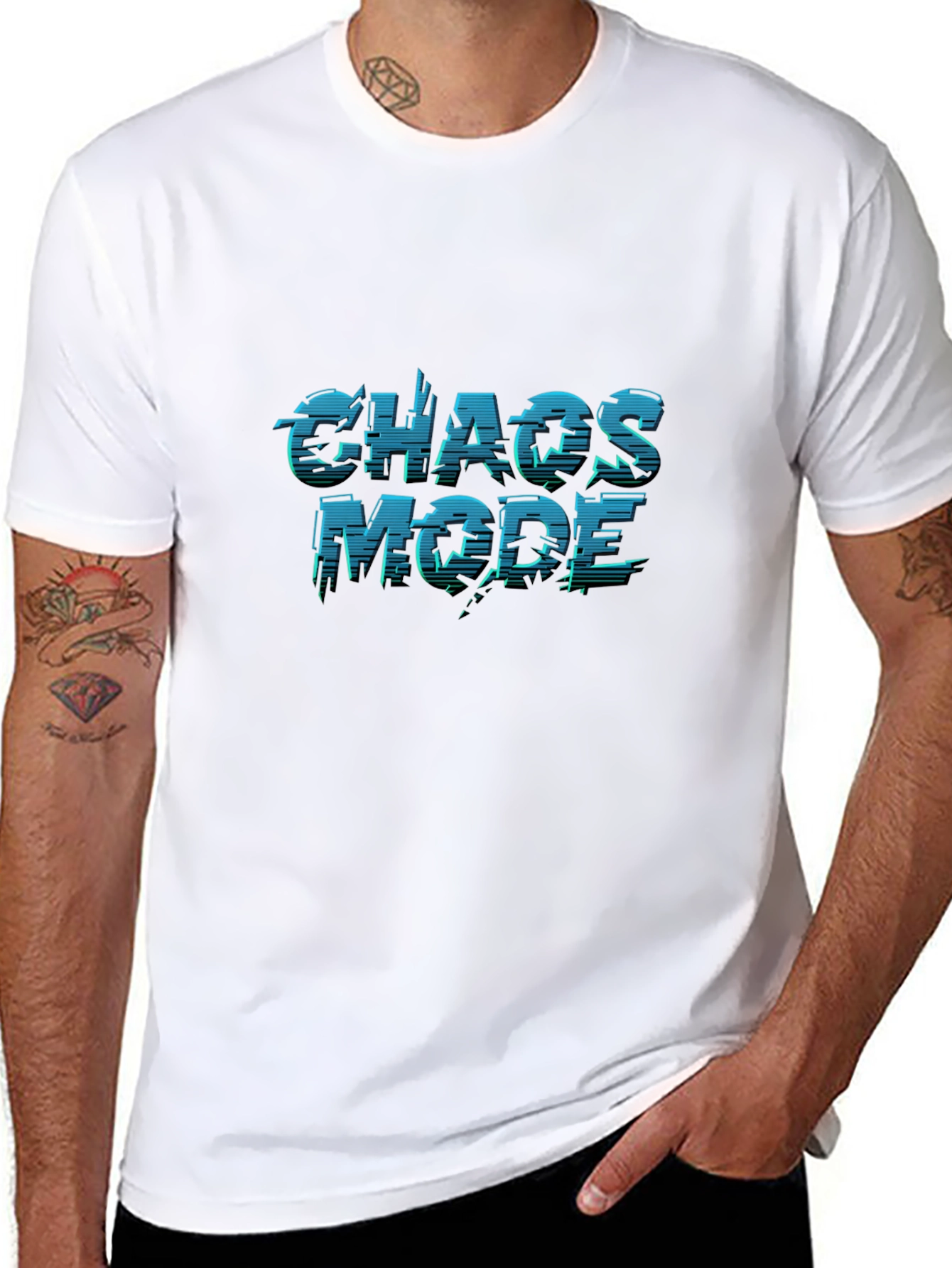 Chaos Mode Black T-Shirt - Gamer Style
