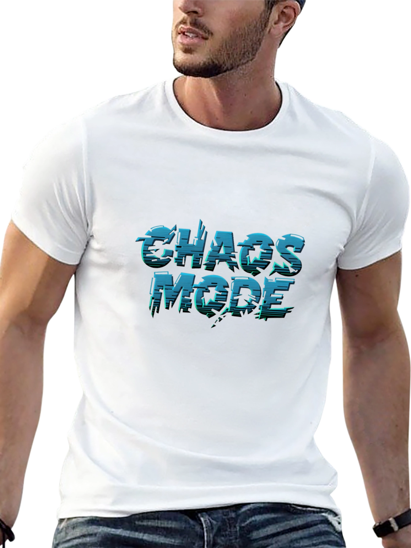 Chaos Mode Black T-Shirt - Gamer Style