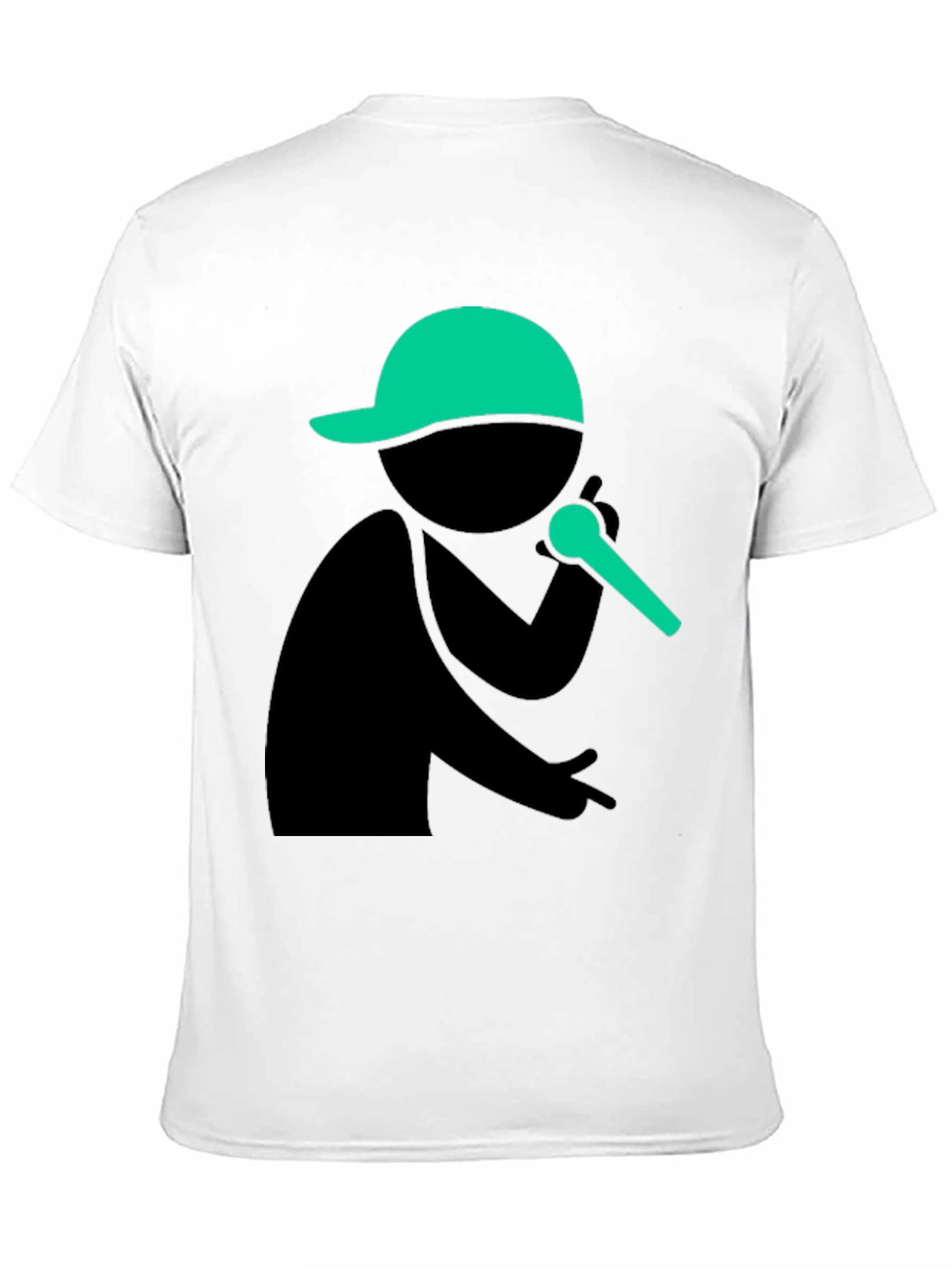 Stick Figure Rapper T-Shirt - Black
