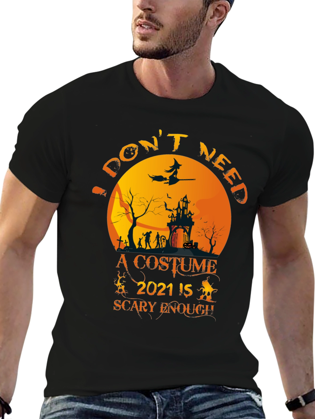 Halloween 2021 Scary Enough T-Shirt