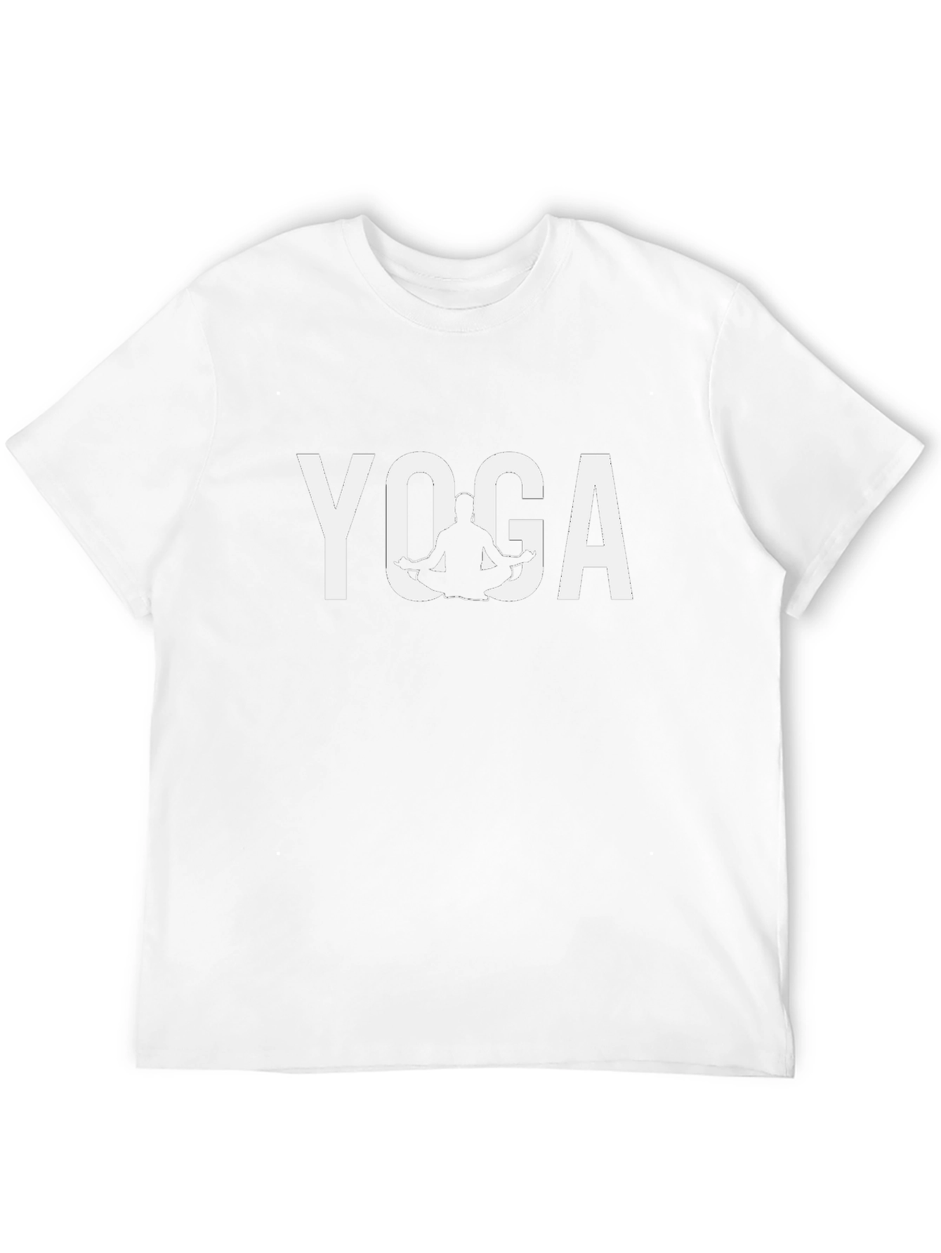 Yoga Graphic Tee - Mens Black Cotton T-Shirt