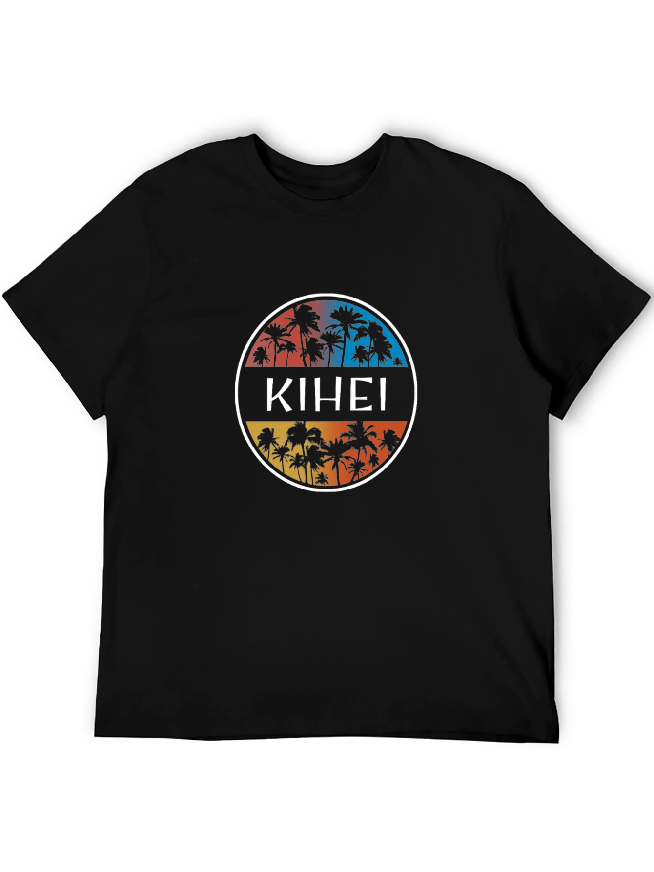 Kihei Palm Tree Graphic Tee - Black