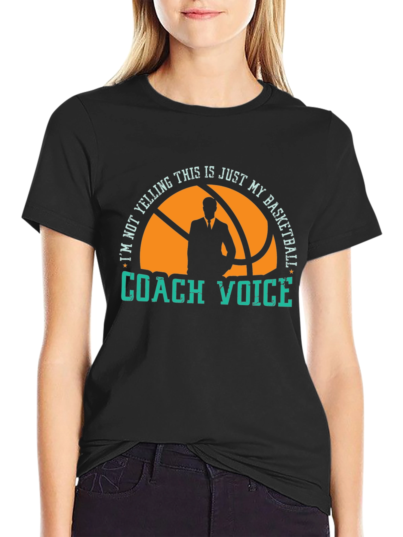 Basketball Coach Voice Graphic Tee