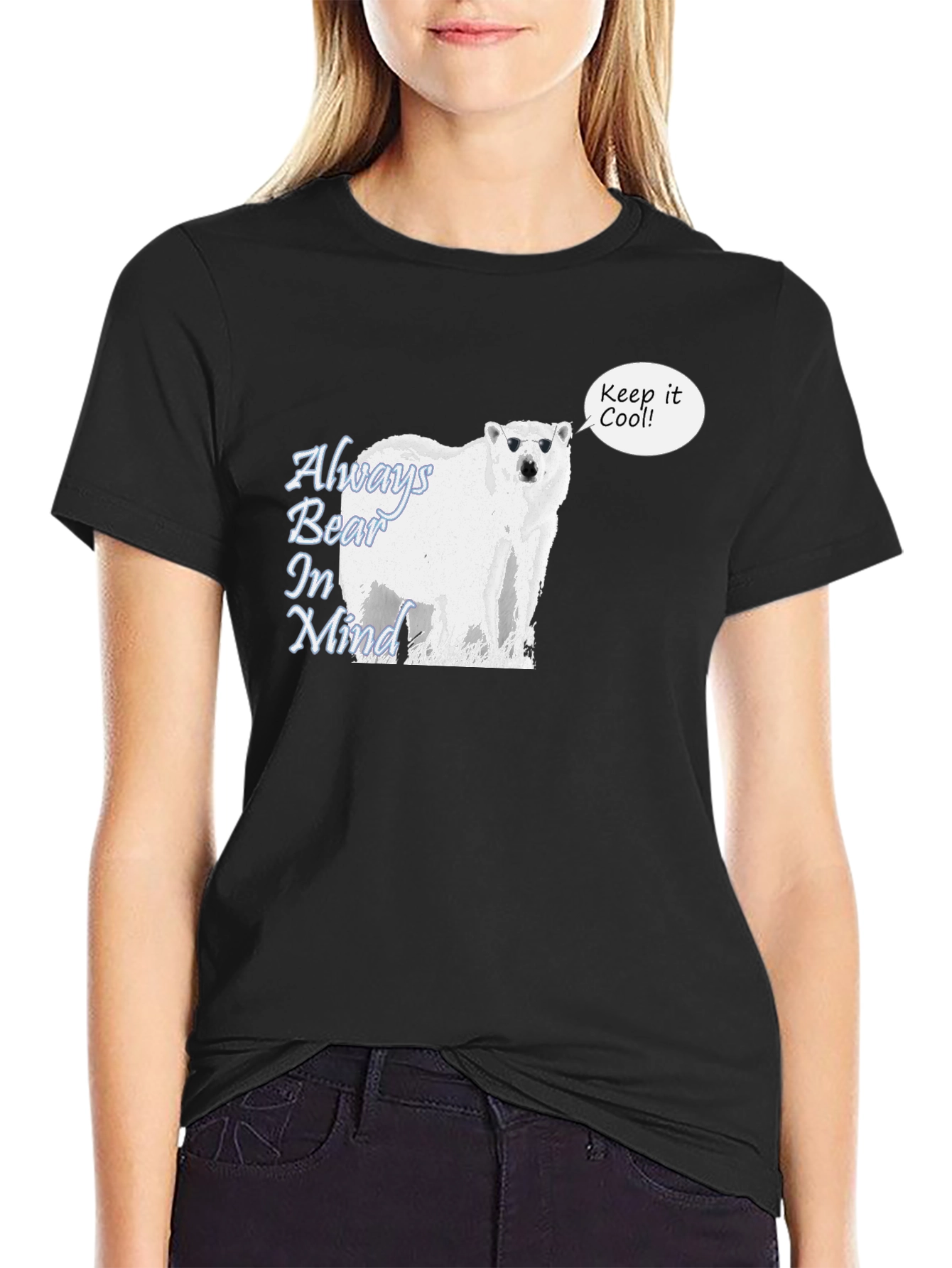 Cool Bear Graphic Tee - Always Bear In Mind