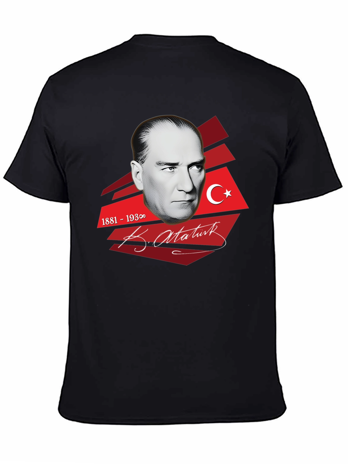 Atatürk Graphic T-Shirt - Black Stylish Mens Tee