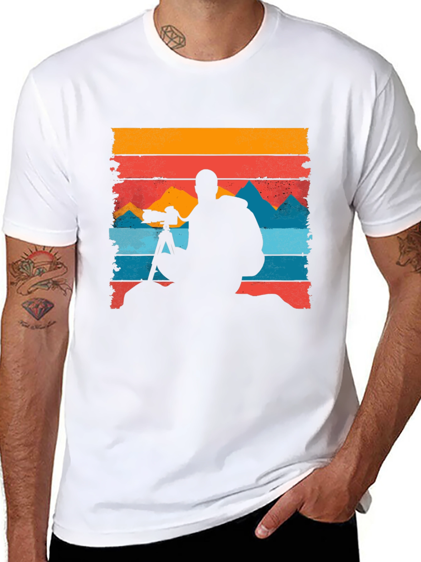 Photographer Silhouette Graphic Tee - Adventure Ready