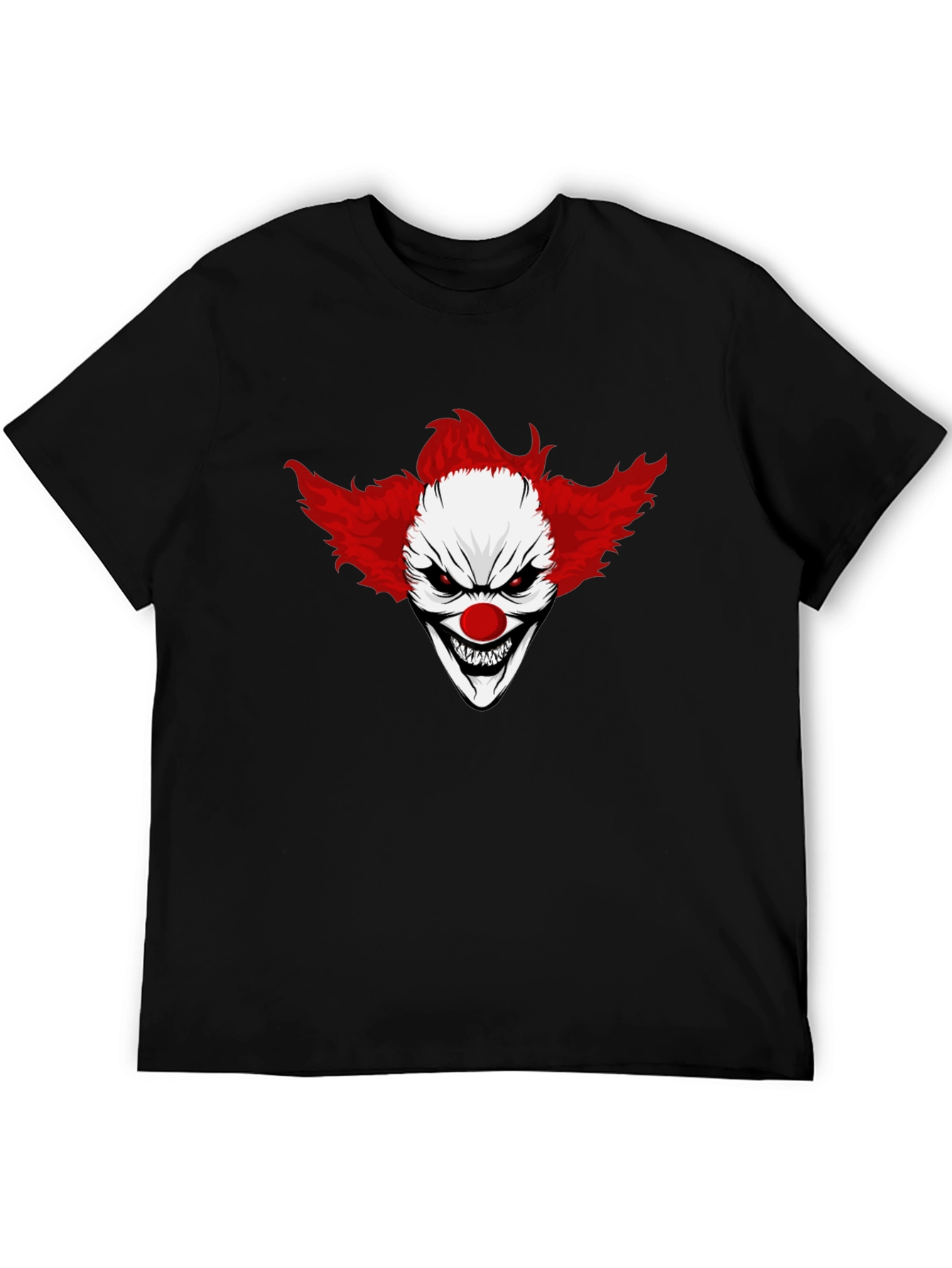 Creepy Clown Graphic Black T-Shirt