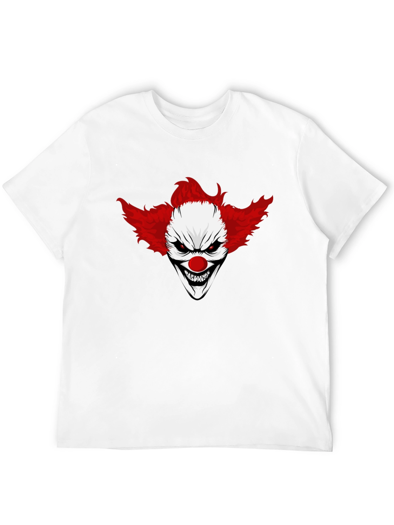 Creepy Clown Graphic Black T-Shirt