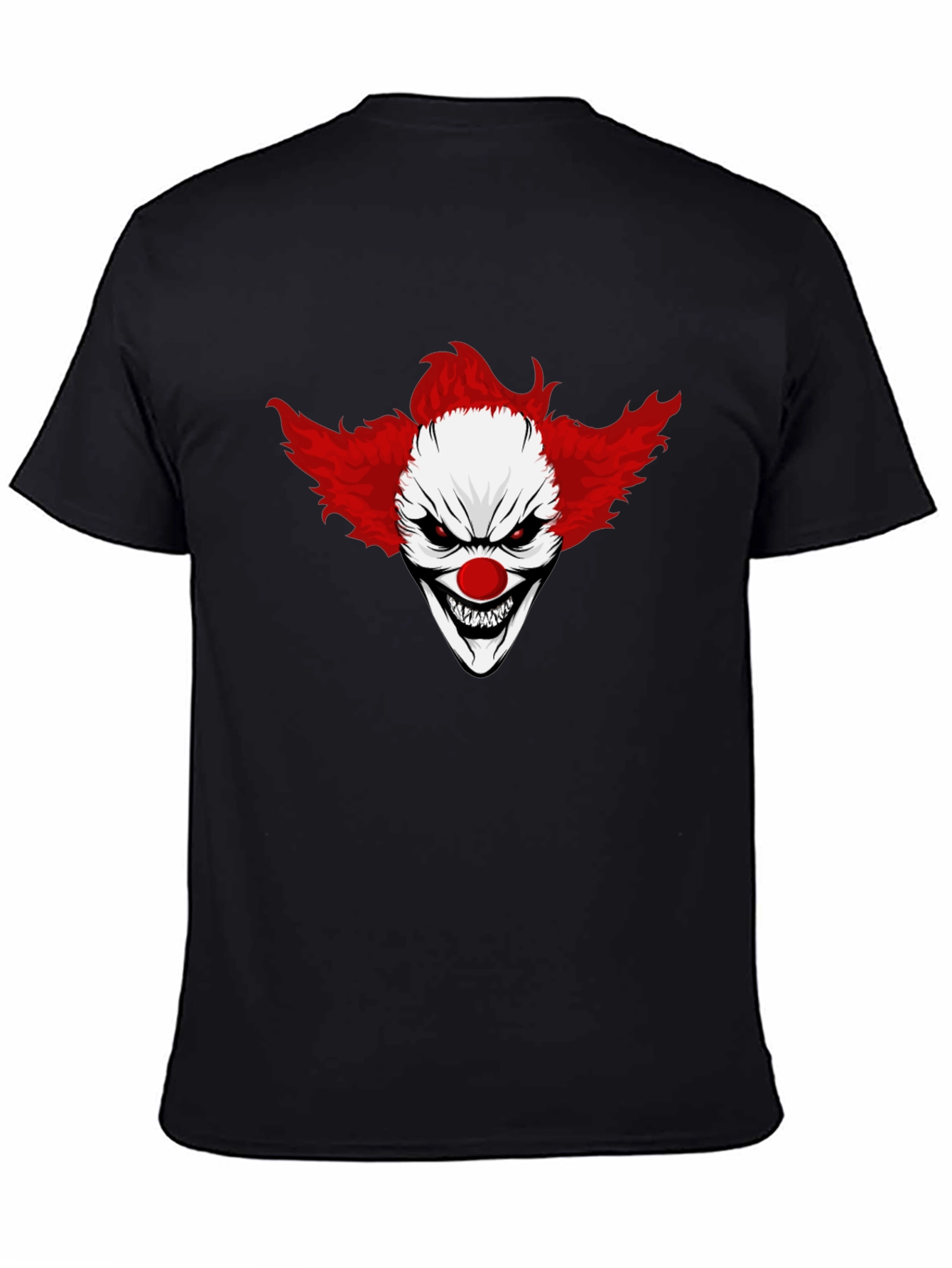 Creepy Clown Graphic Black T-Shirt