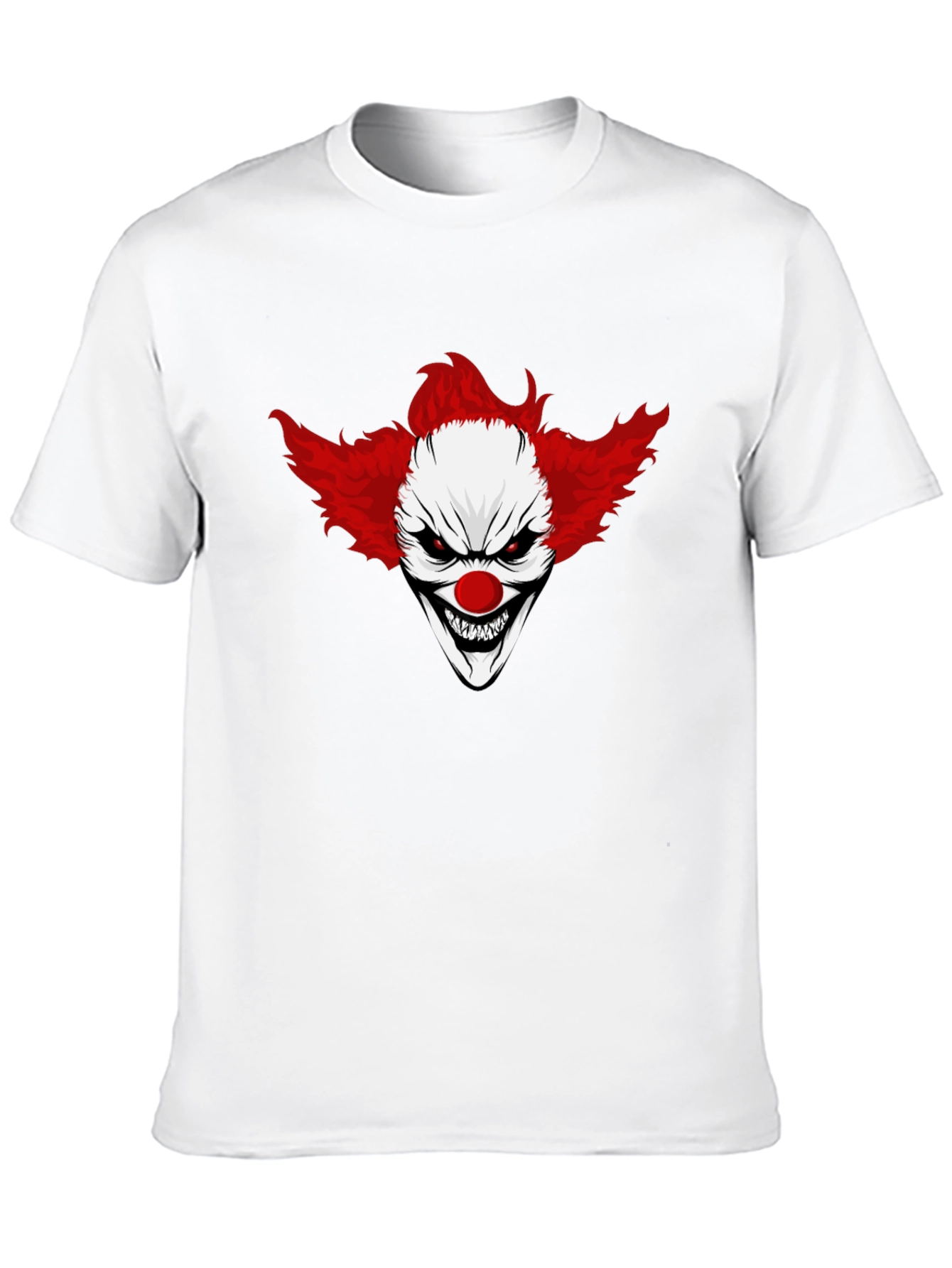 Creepy Clown Graphic Black T-Shirt
