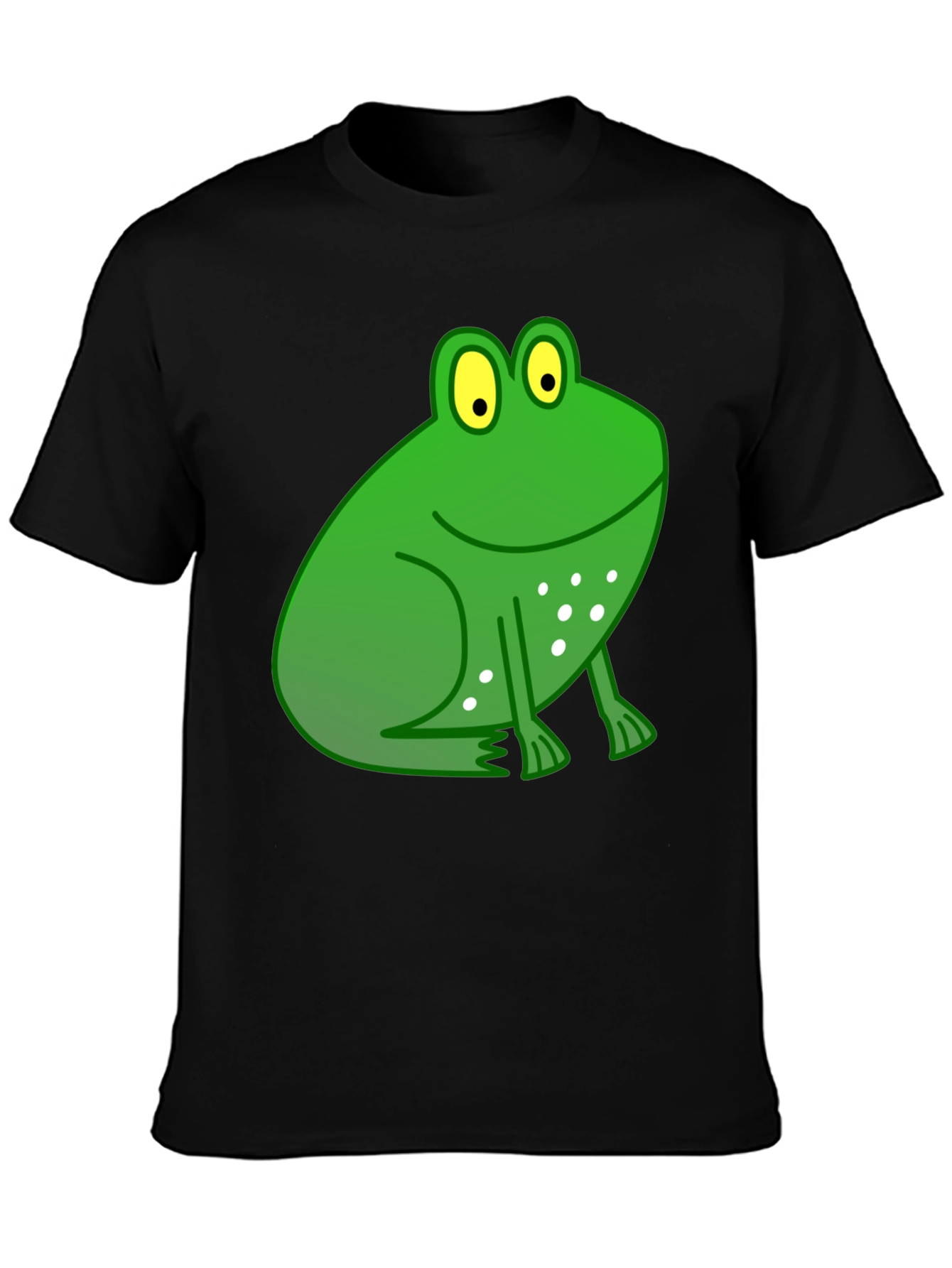 Funny Frog Graphic Black T-Shirt