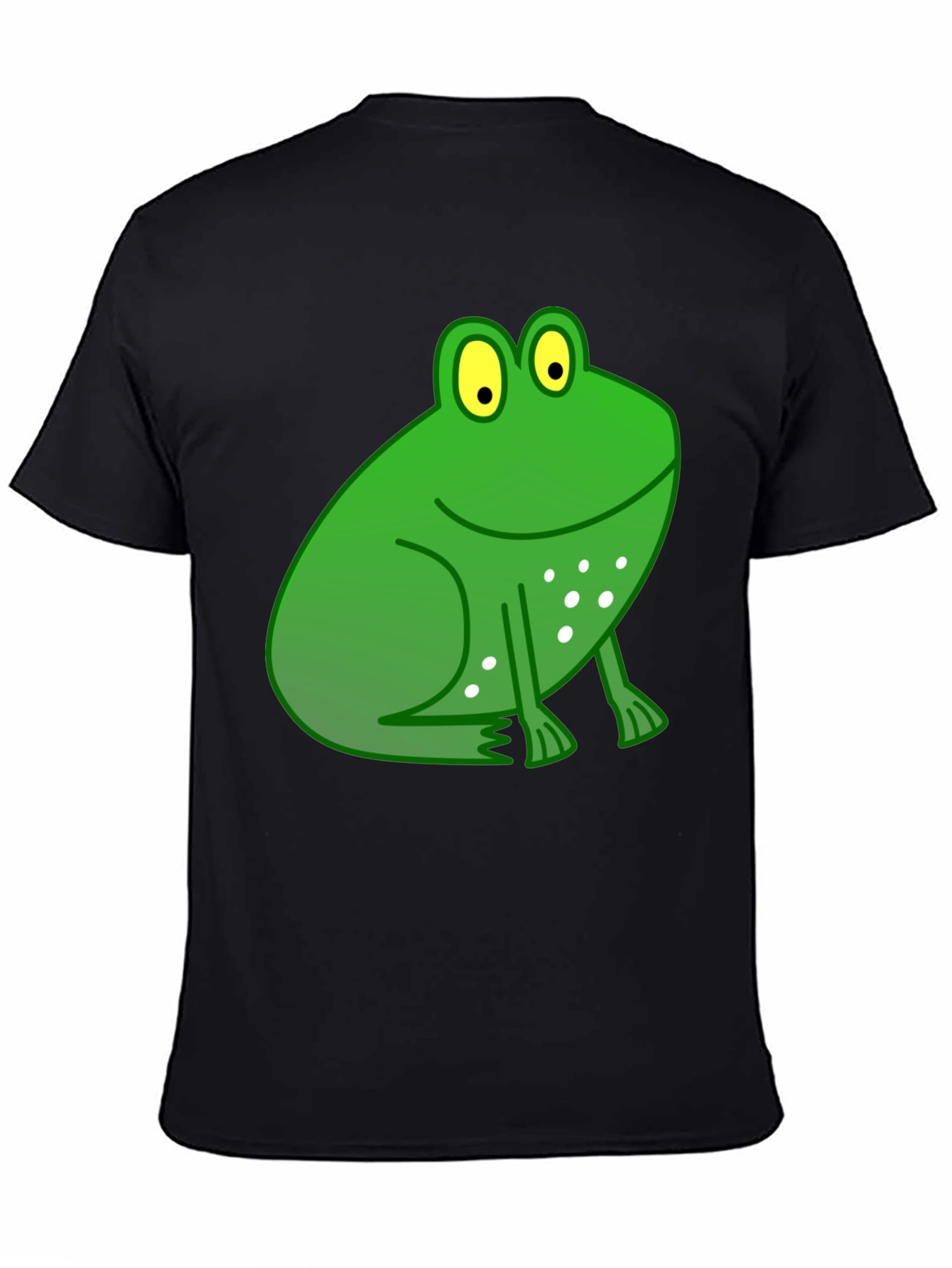 Funny Frog Graphic Black T-Shirt