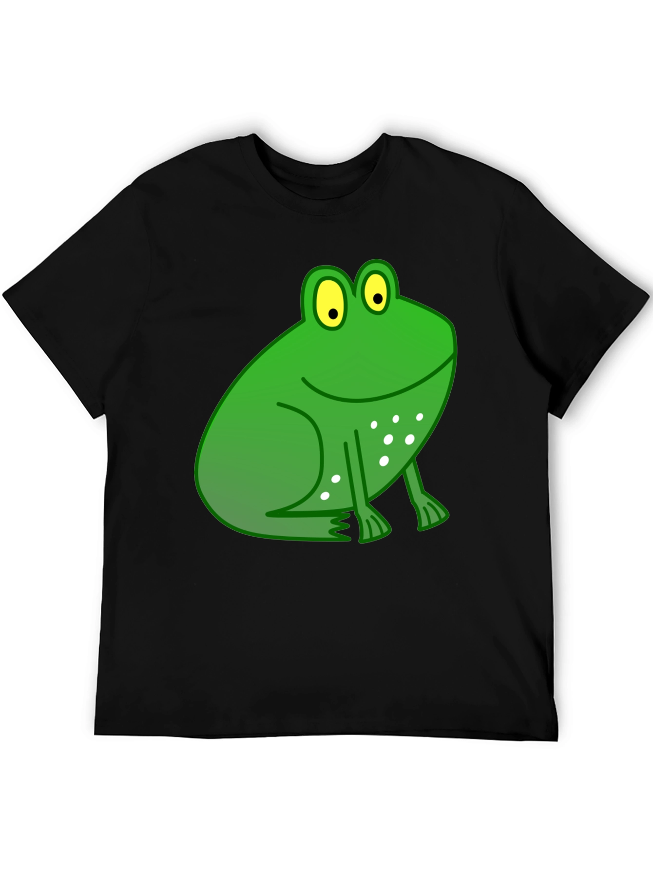 Funny Frog Graphic Black T-Shirt
