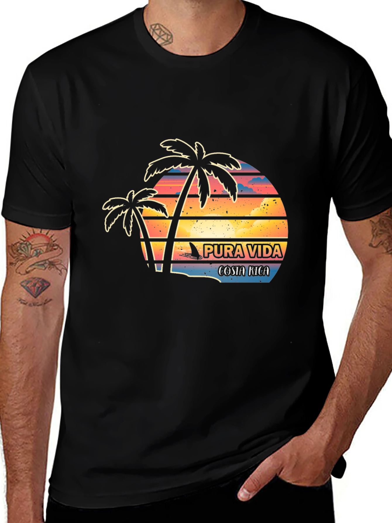Pura Vida Costa Rica Graphic T-Shirt
