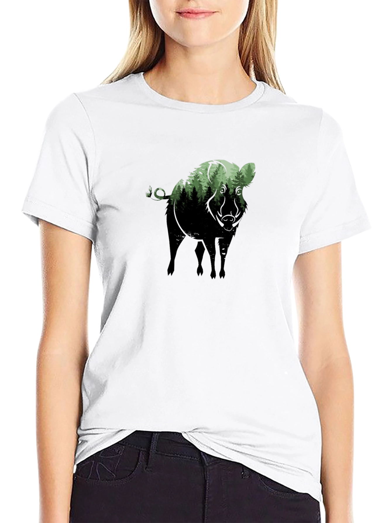 Nature Hog Graphic T-Shirt - Black