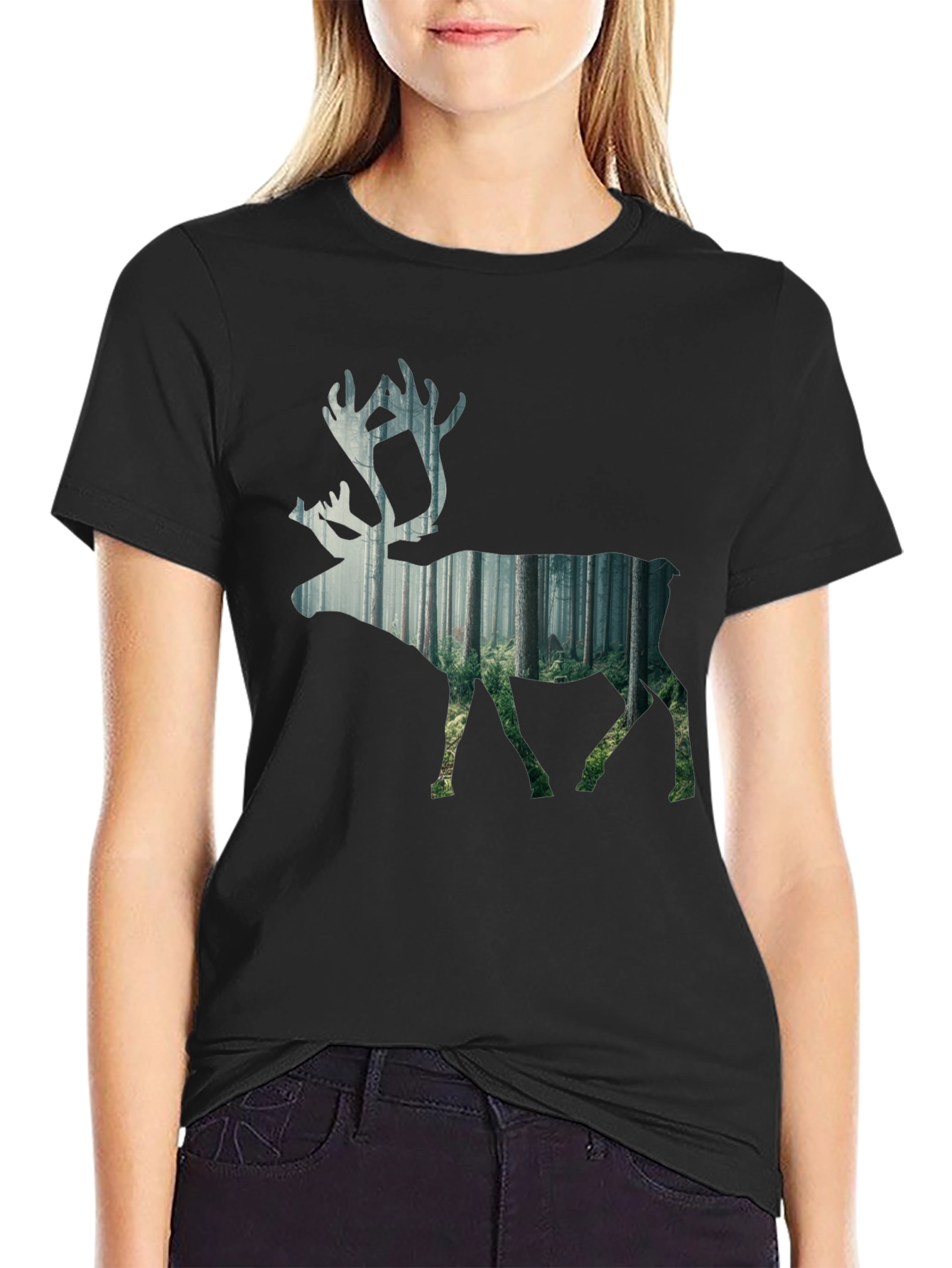 Nature Inspired Deer Graphic Tee