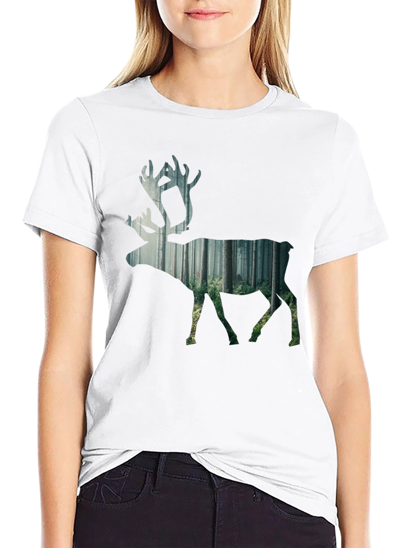 Nature Inspired Deer Graphic Tee