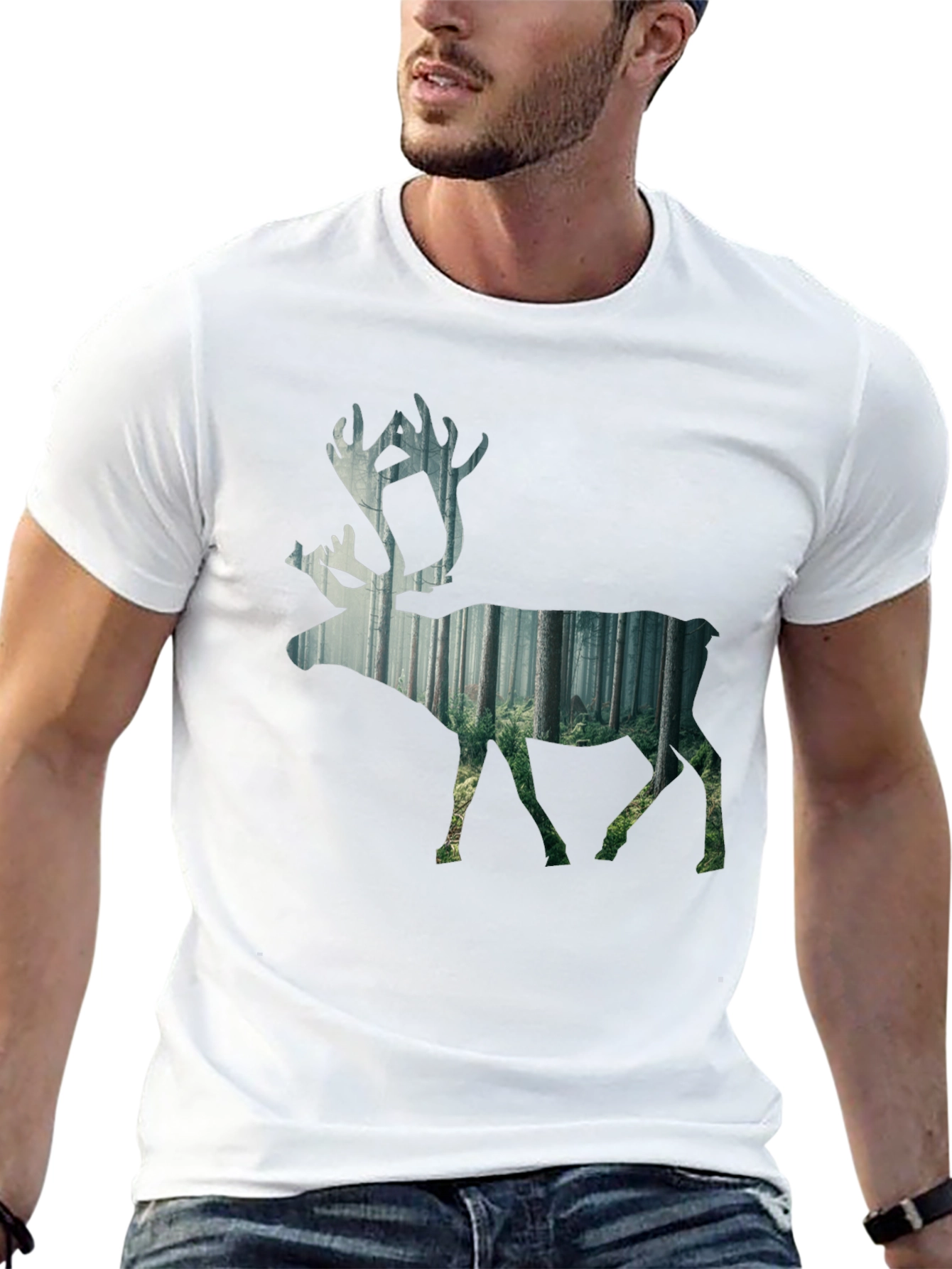 Nature Inspired Deer Graphic Tee