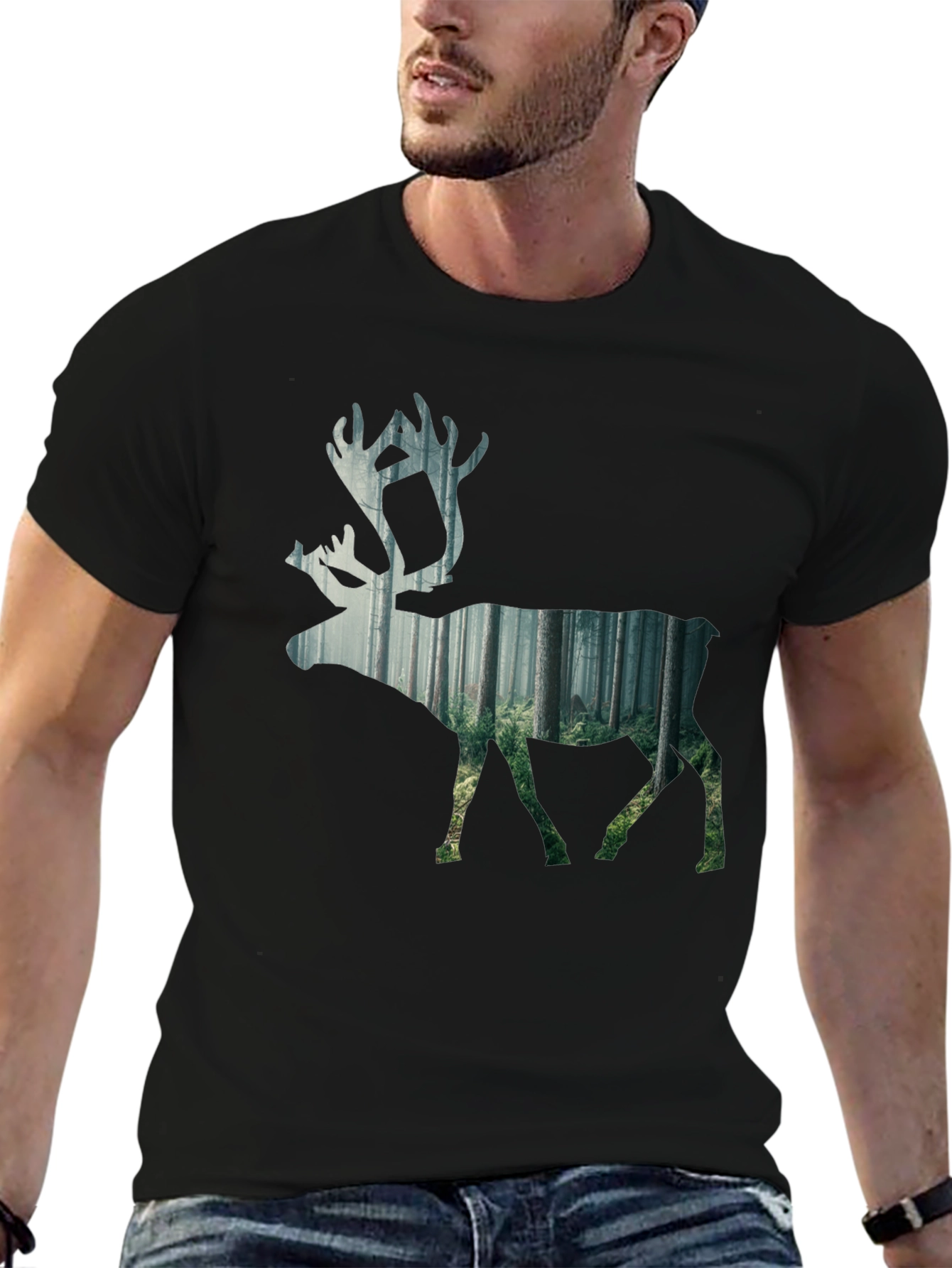 Nature Inspired Deer Graphic Tee