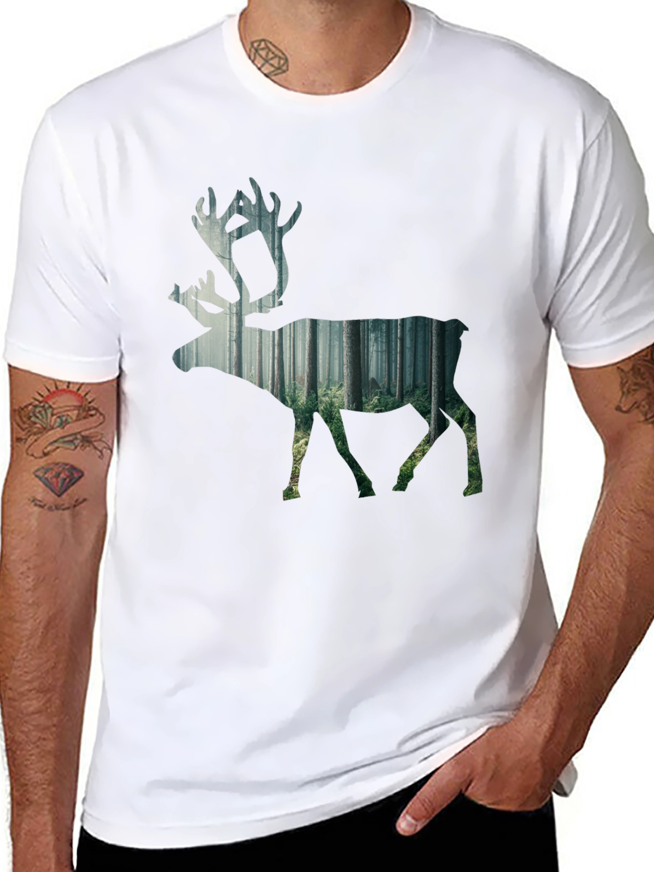 Nature Inspired Deer Graphic Tee