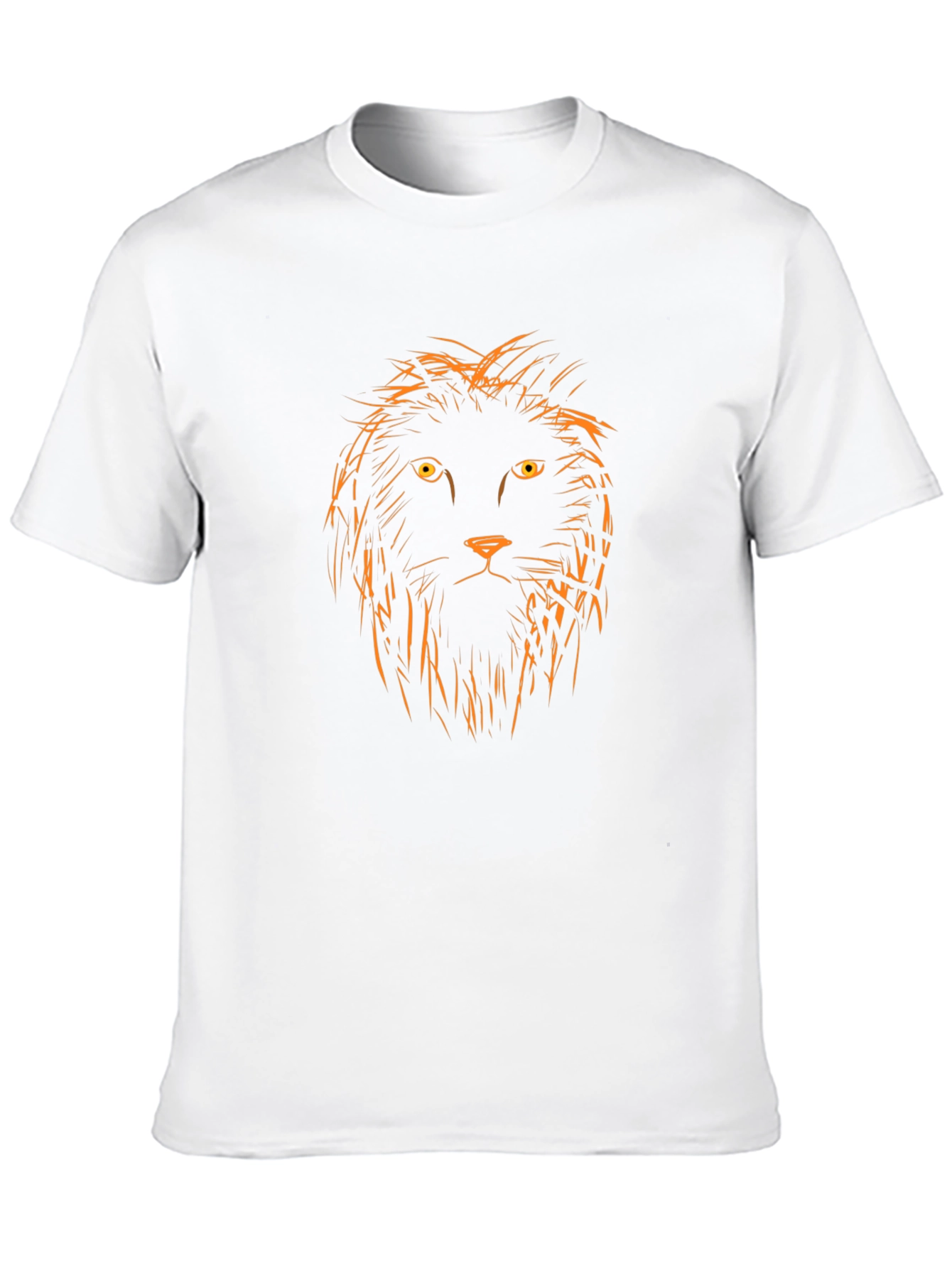 Lion Sketch Graphic Black T-Shirt