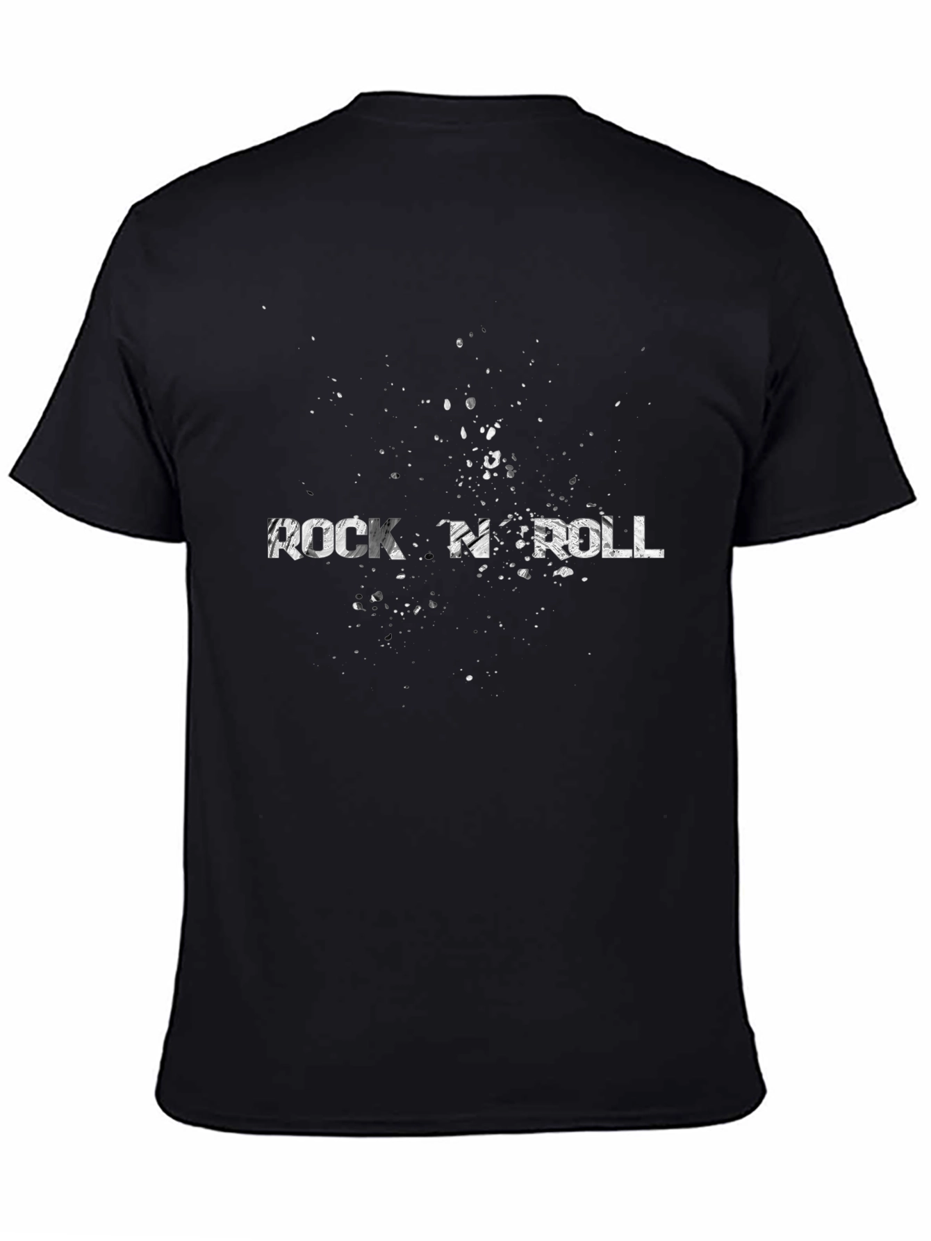 Rock N Roll Graphic Black T-Shirt