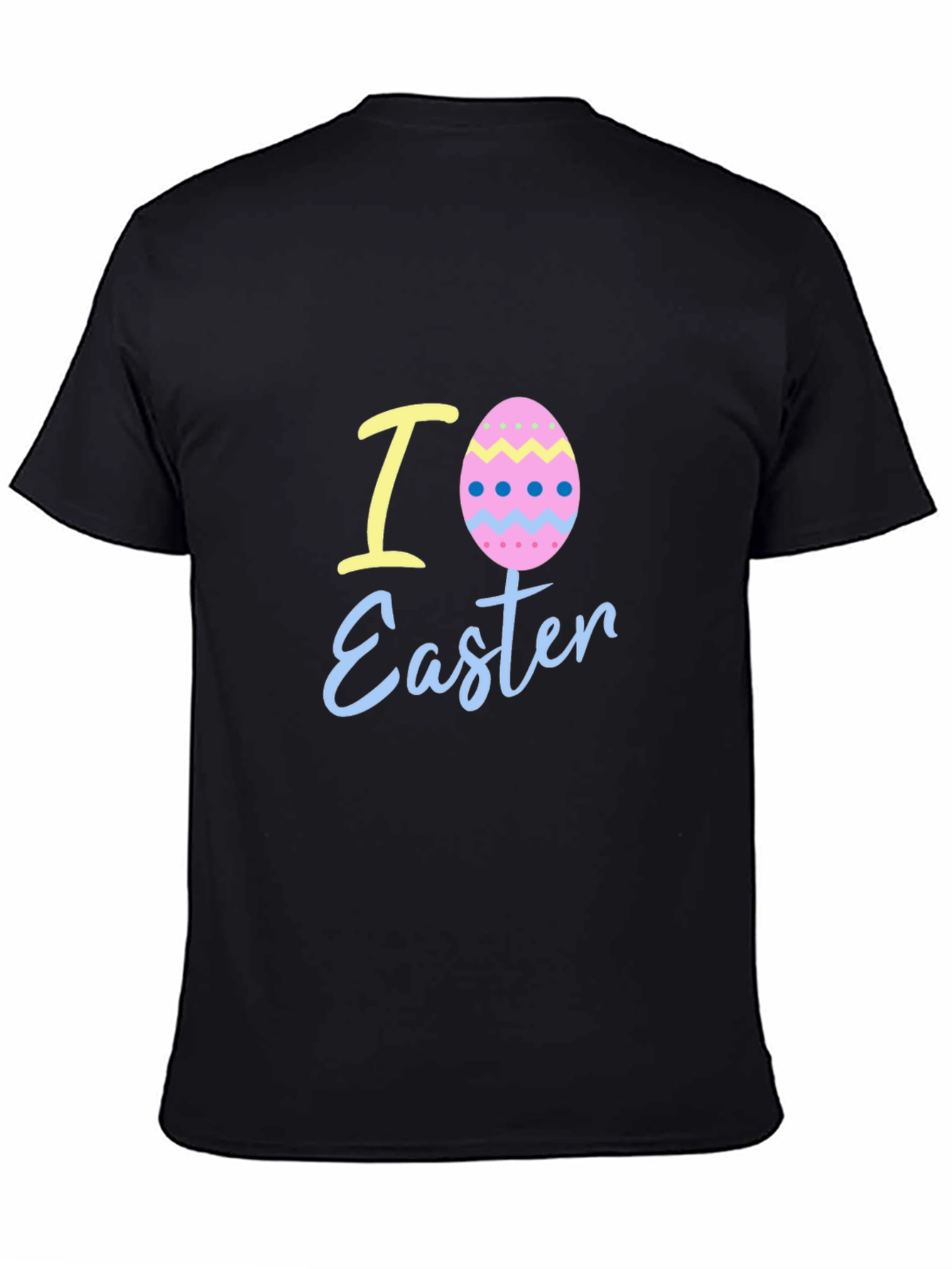 I Love Easter Egg Black T-Shirt