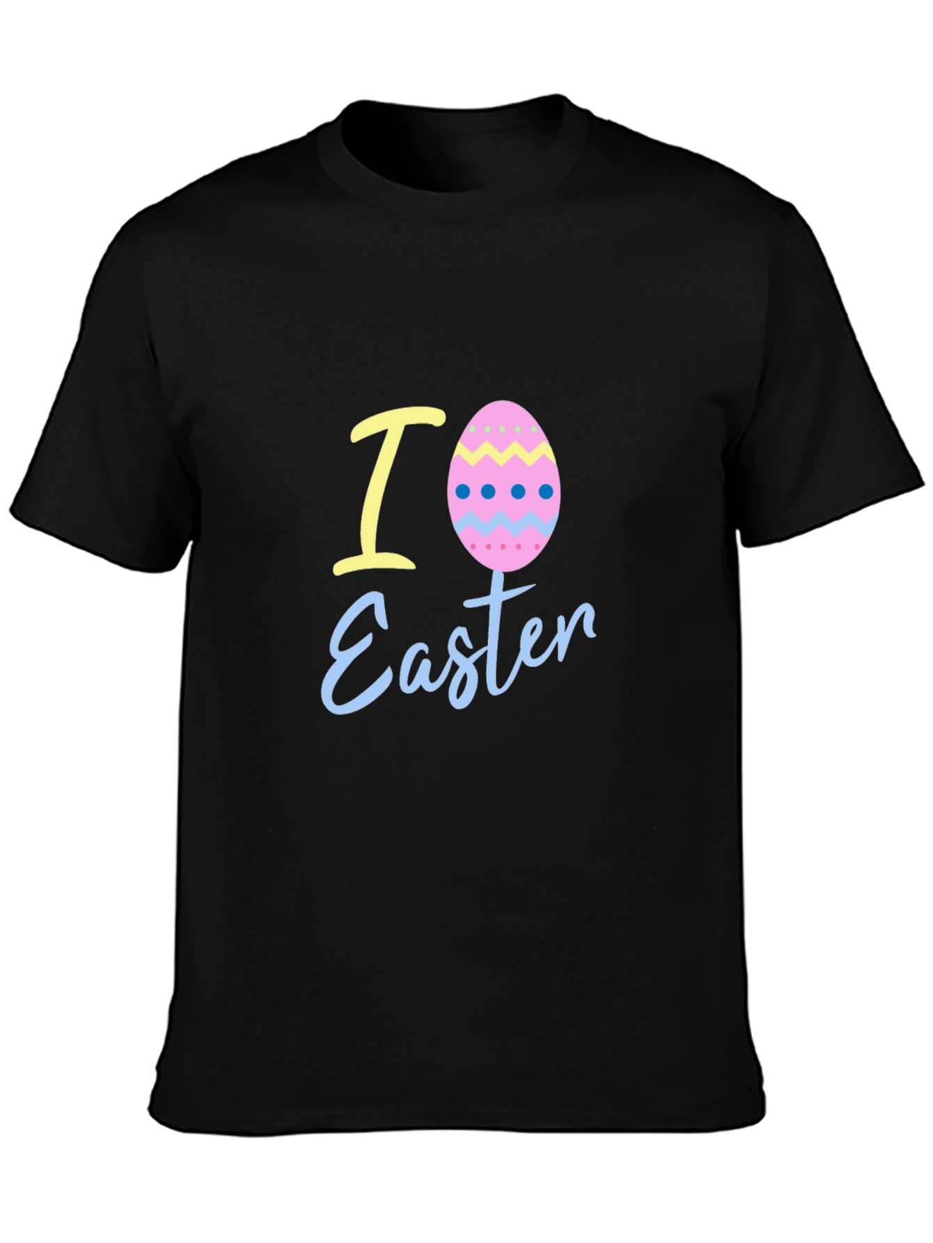 I Love Easter Egg Black T-Shirt