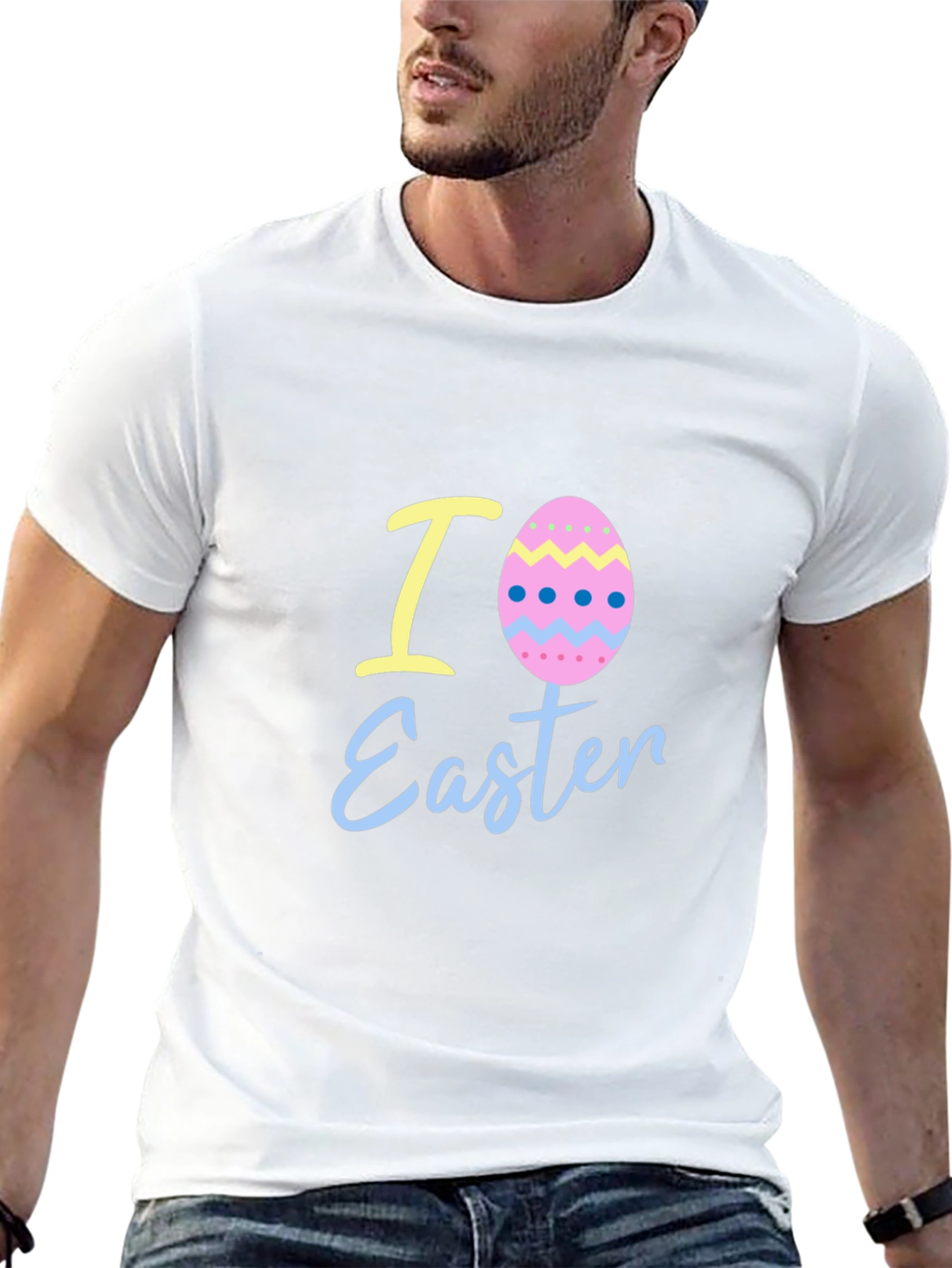 I Love Easter Egg Black T-Shirt