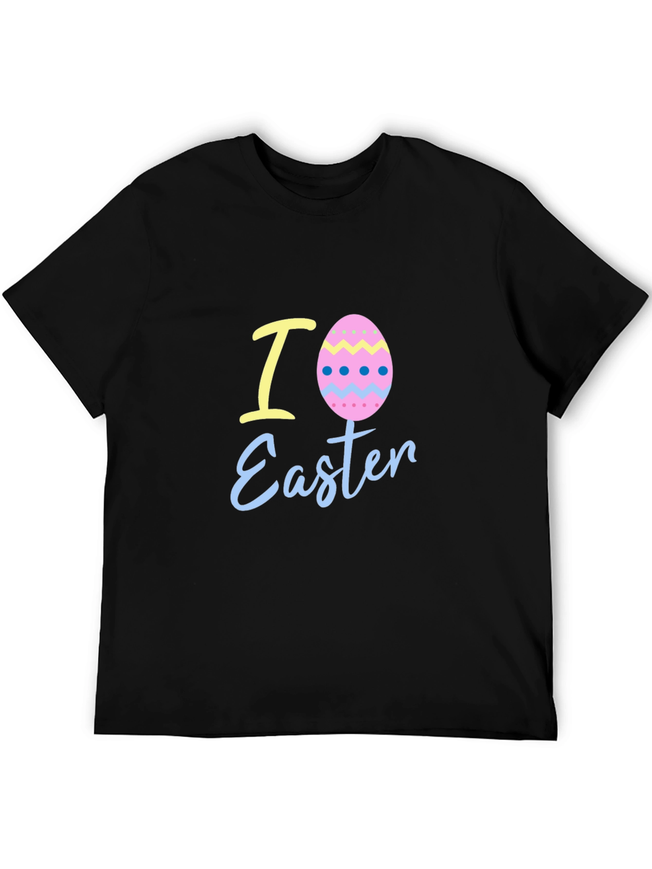 I Love Easter Egg Black T-Shirt