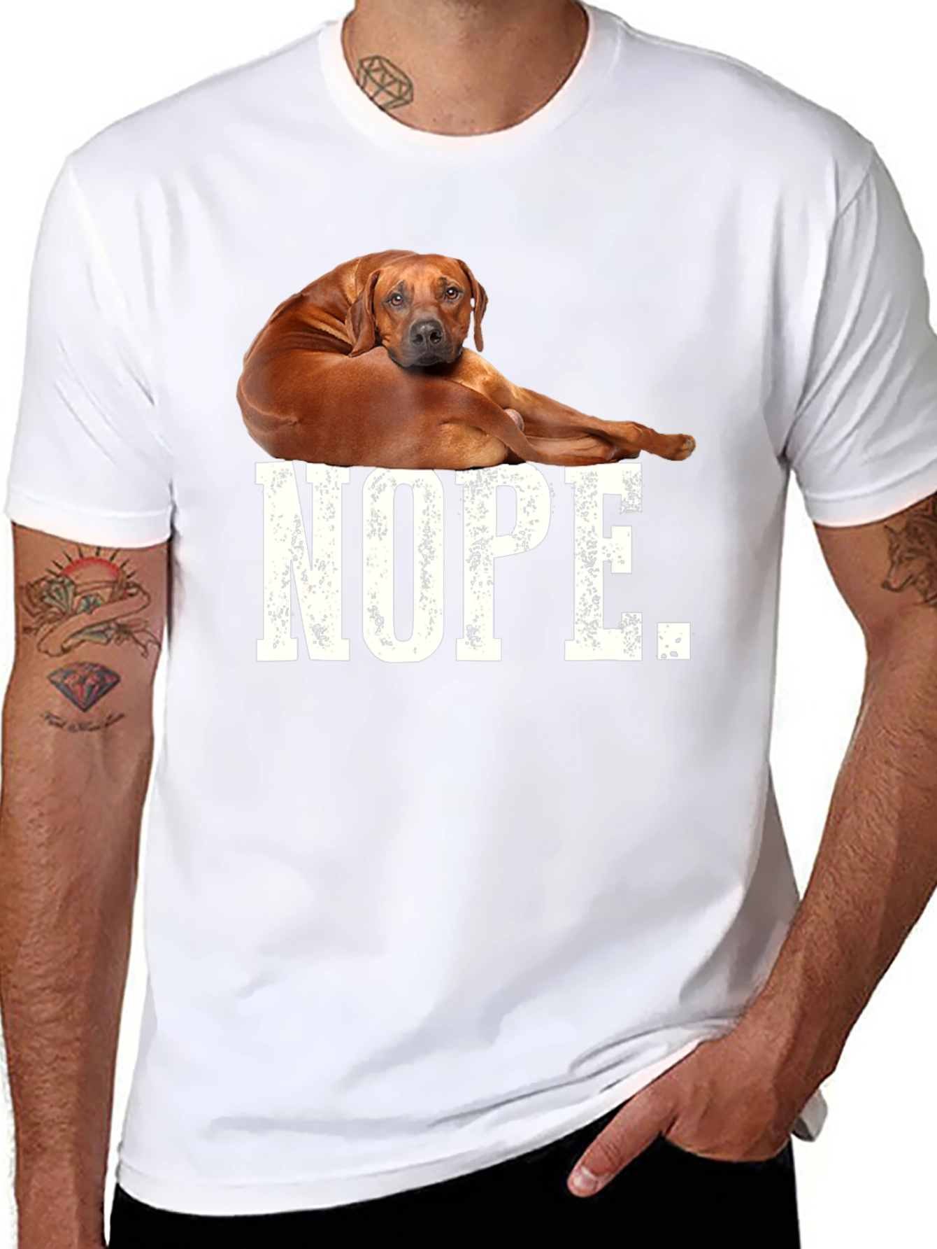 Nope Dog T-Shirt - Unisex Tee