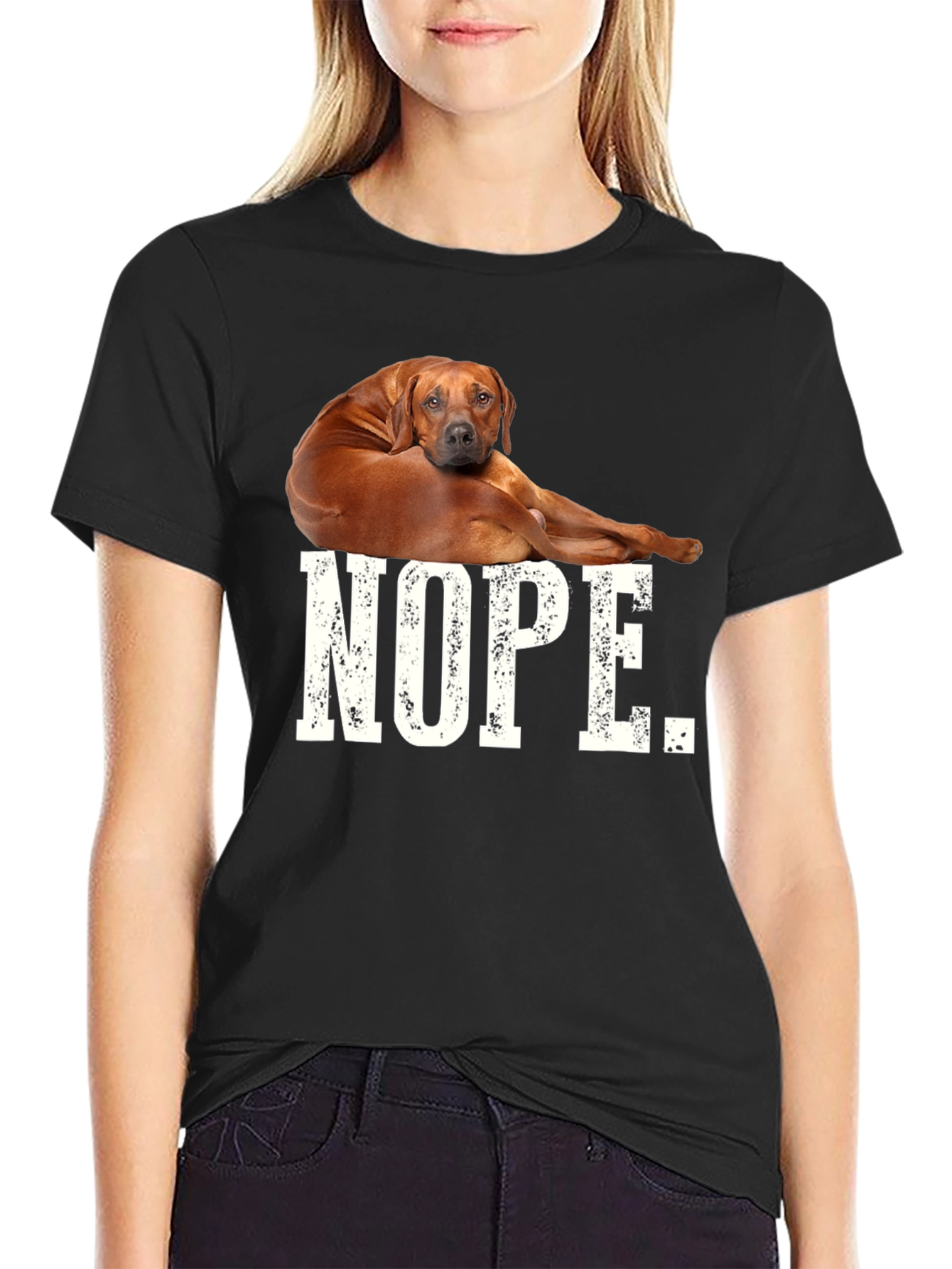 Nope Dog T-Shirt - Unisex Tee